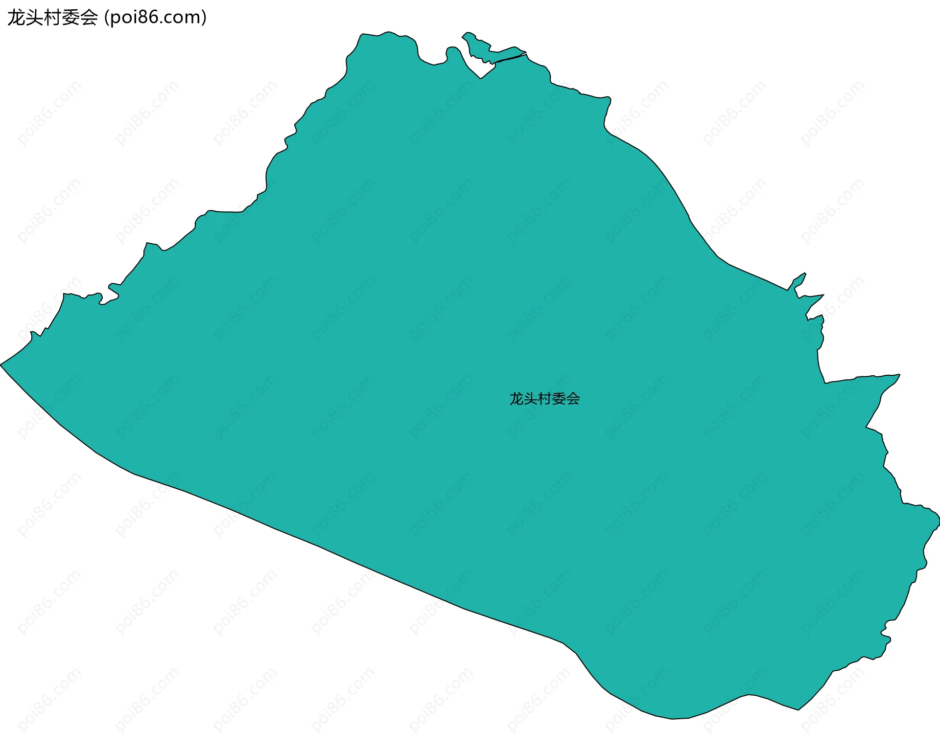 龙头村委会边界地图