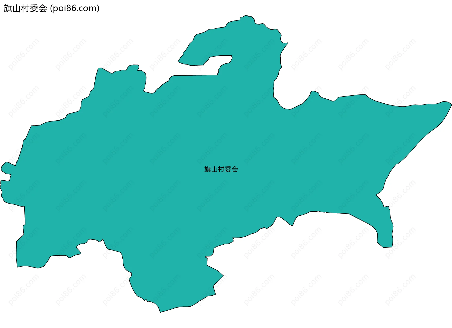 旗山村委会边界地图