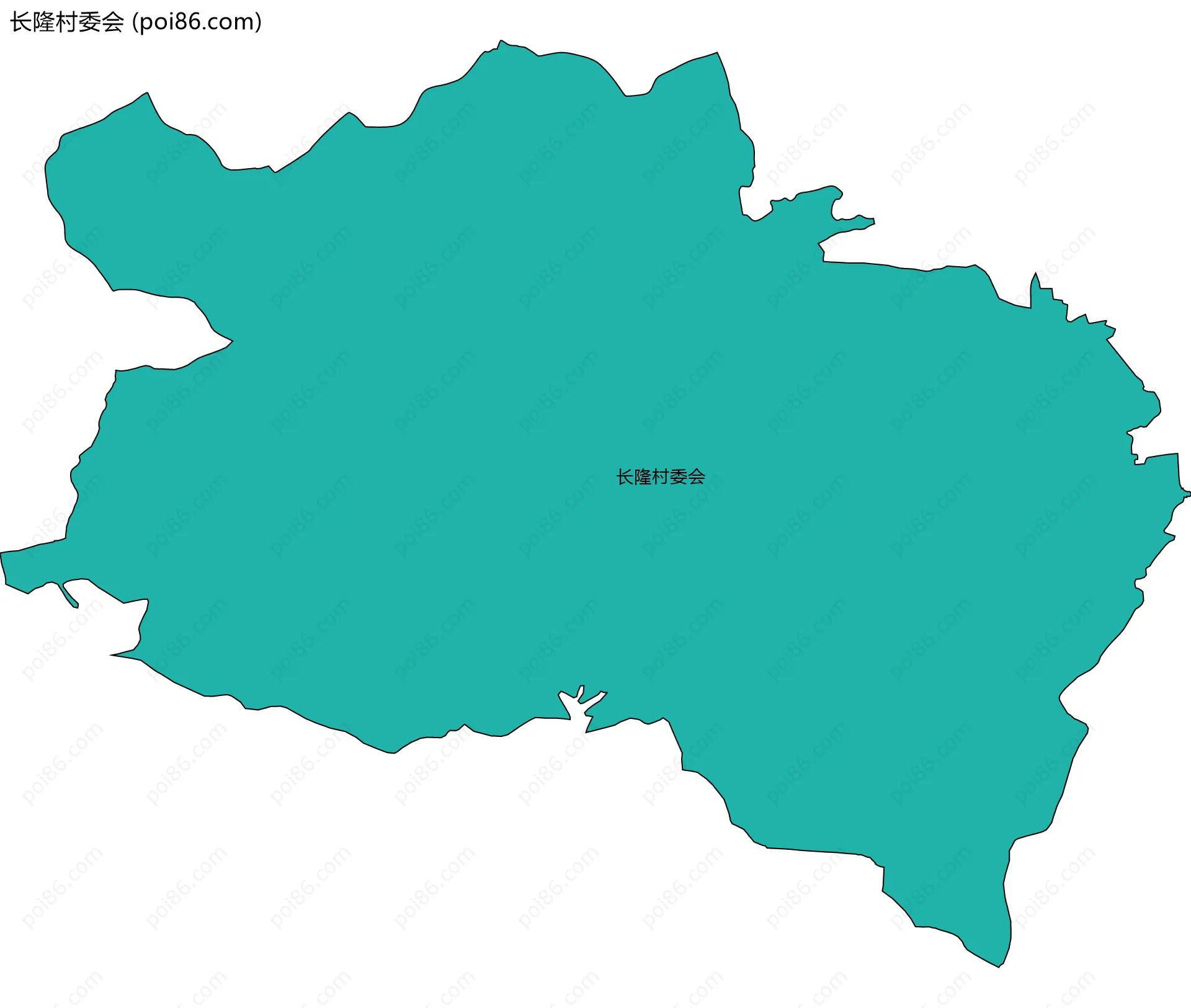 长隆村委会边界地图