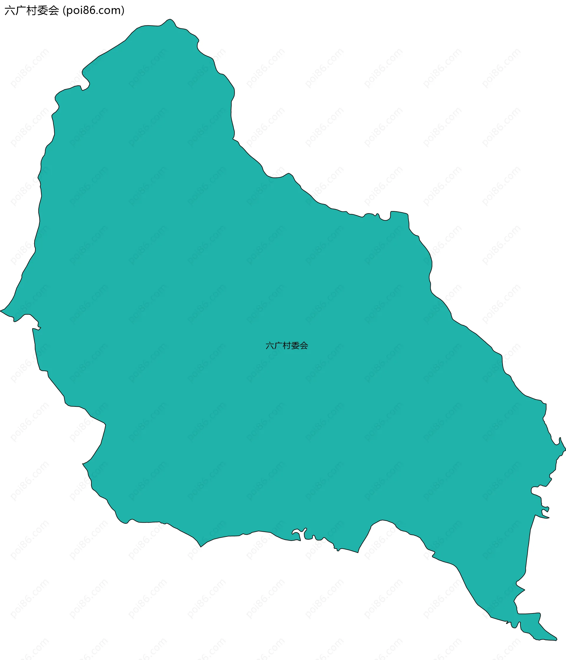 六广村委会边界地图