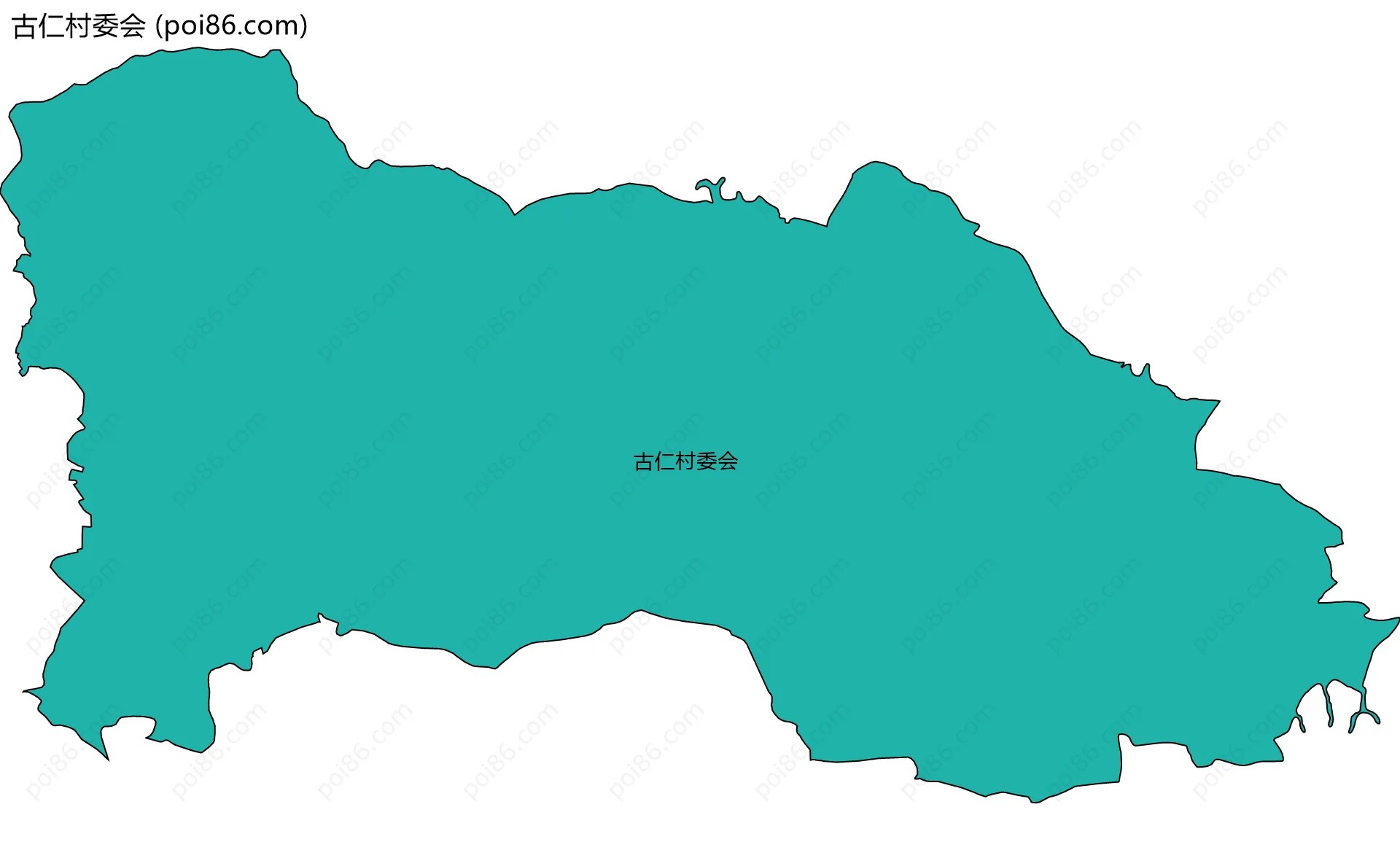 古仁村委会边界地图