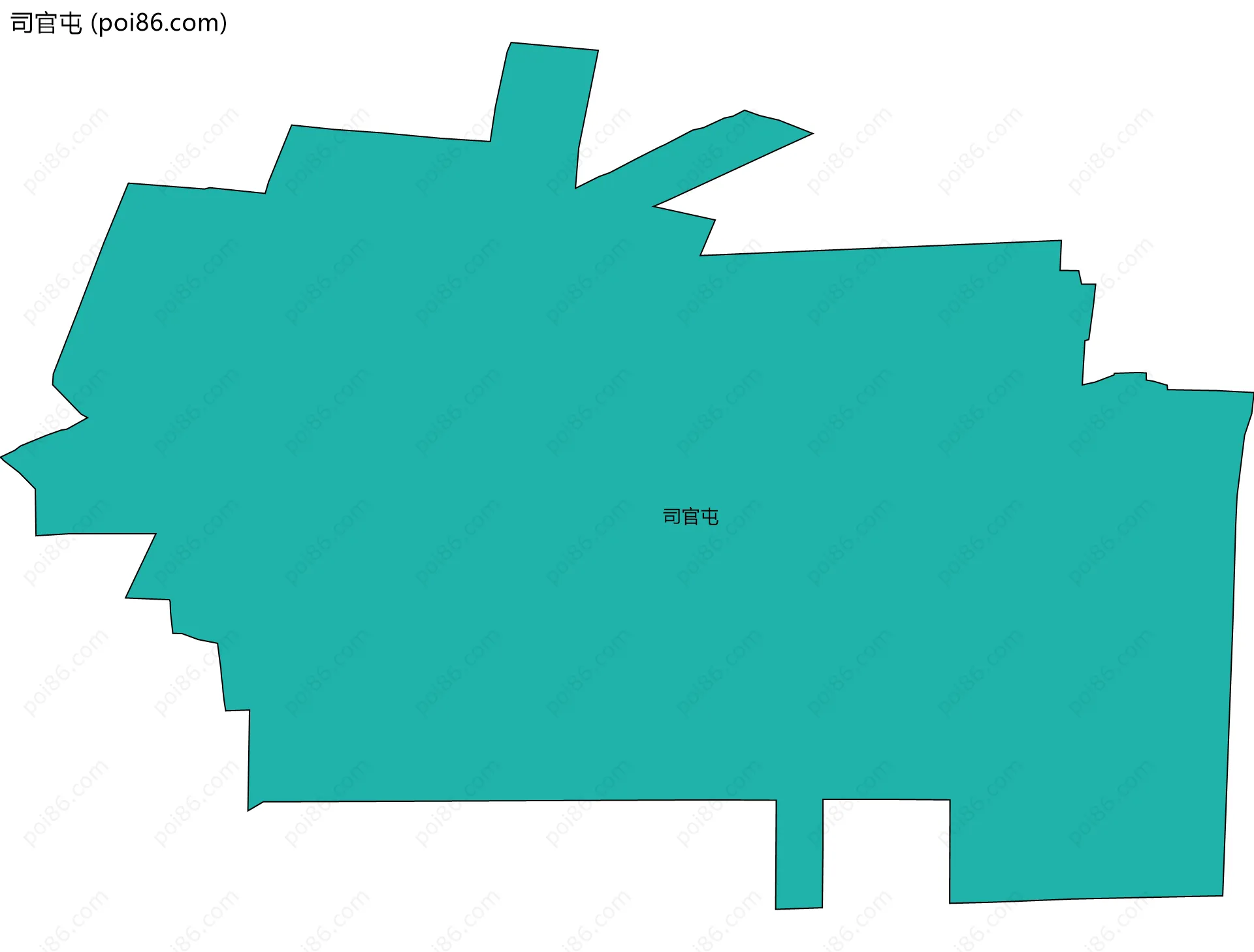 司官屯边界地图