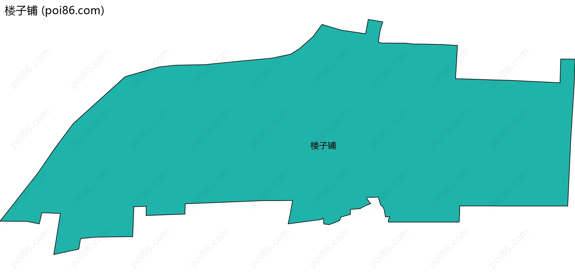 楼子铺边界地图