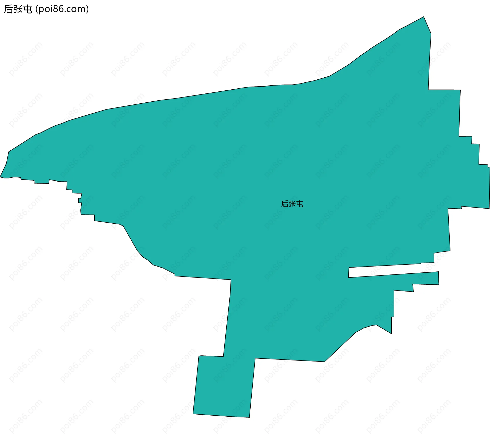 后张屯边界地图