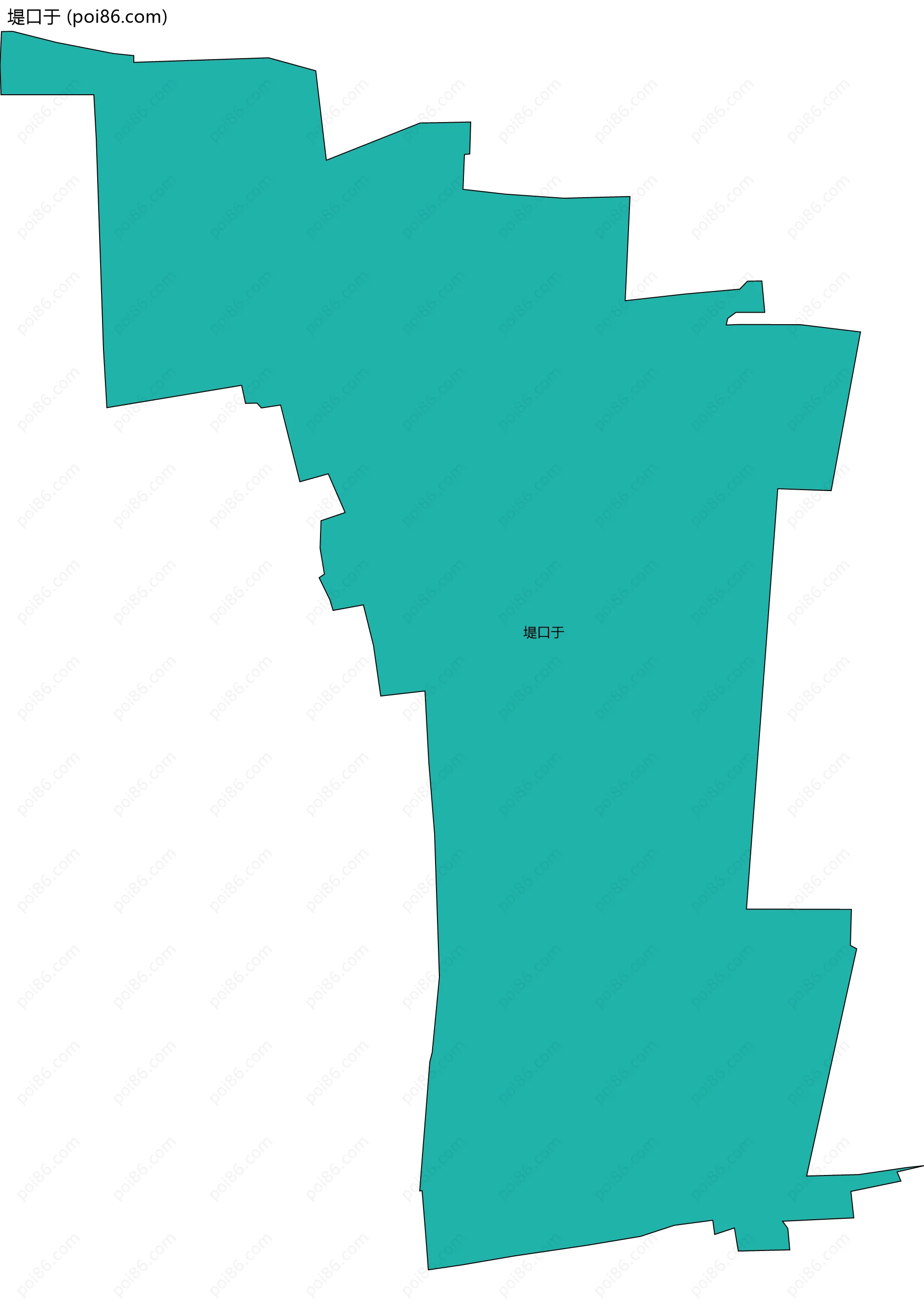 堤口于边界地图