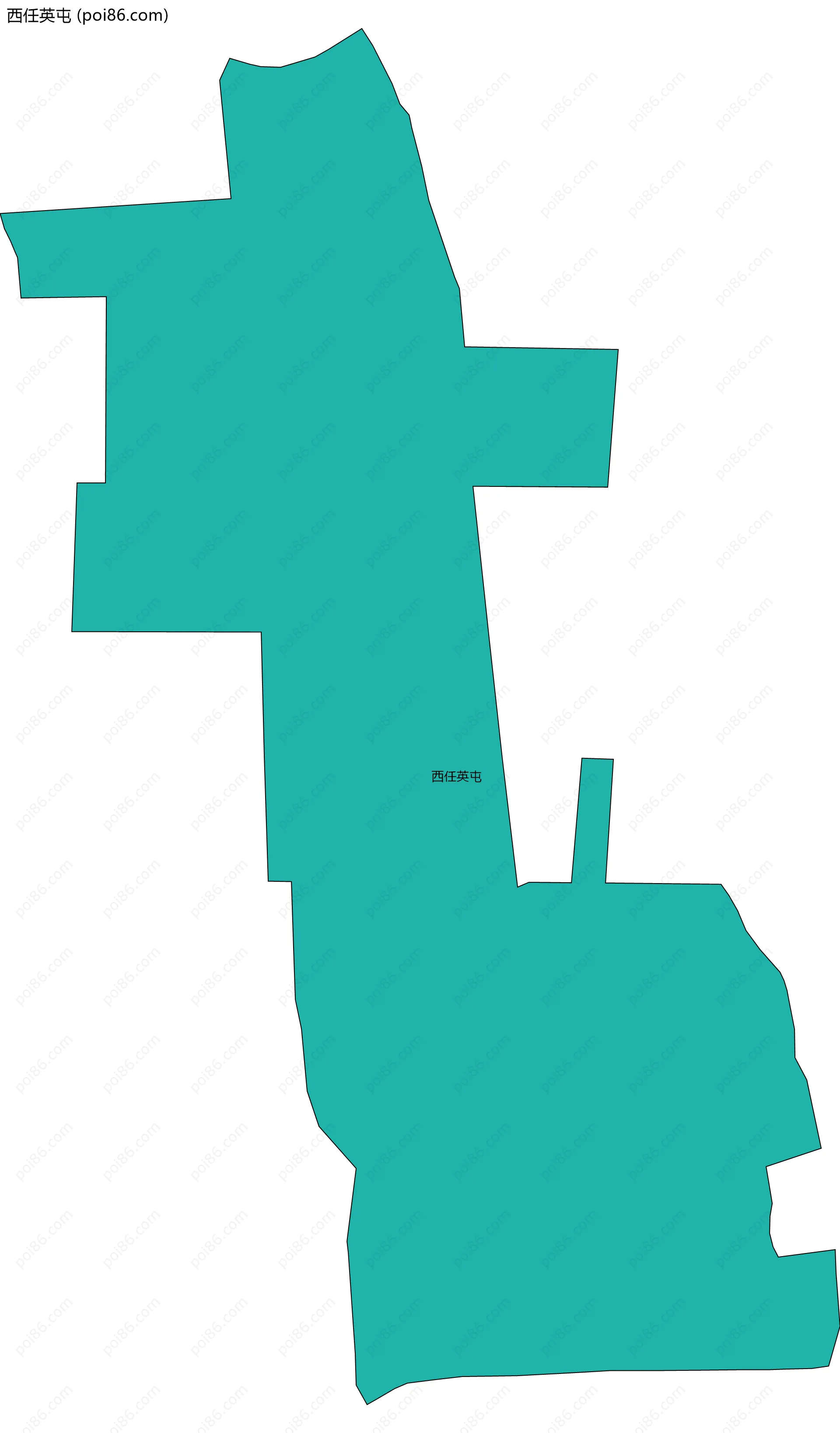 西任英屯边界地图