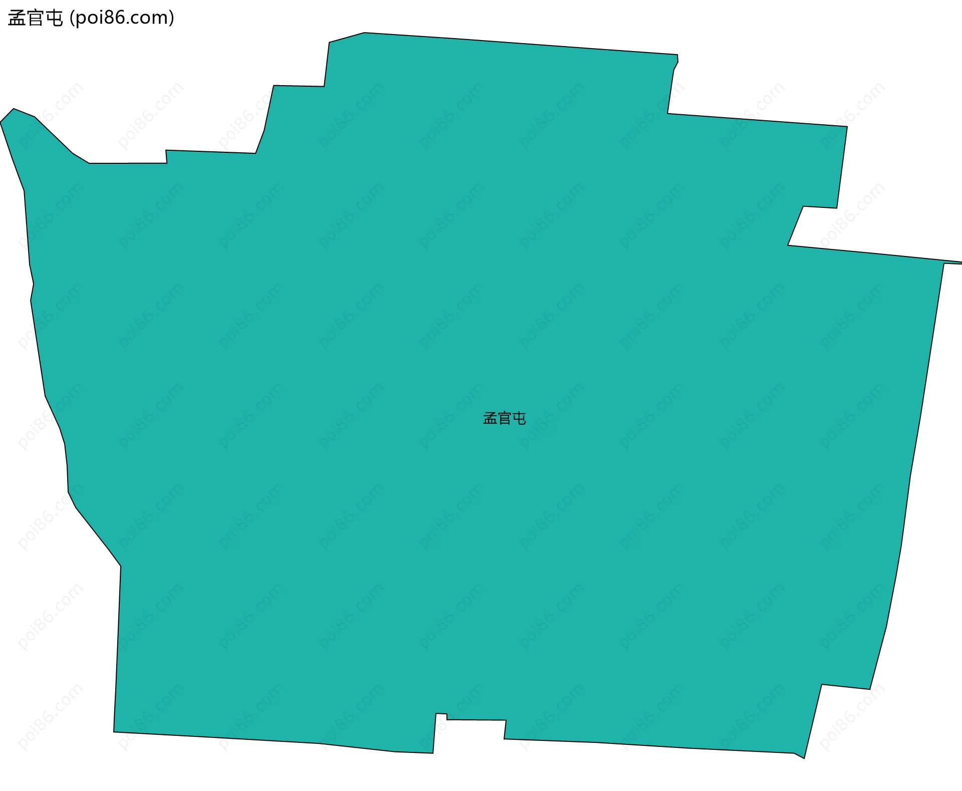 孟官屯边界地图