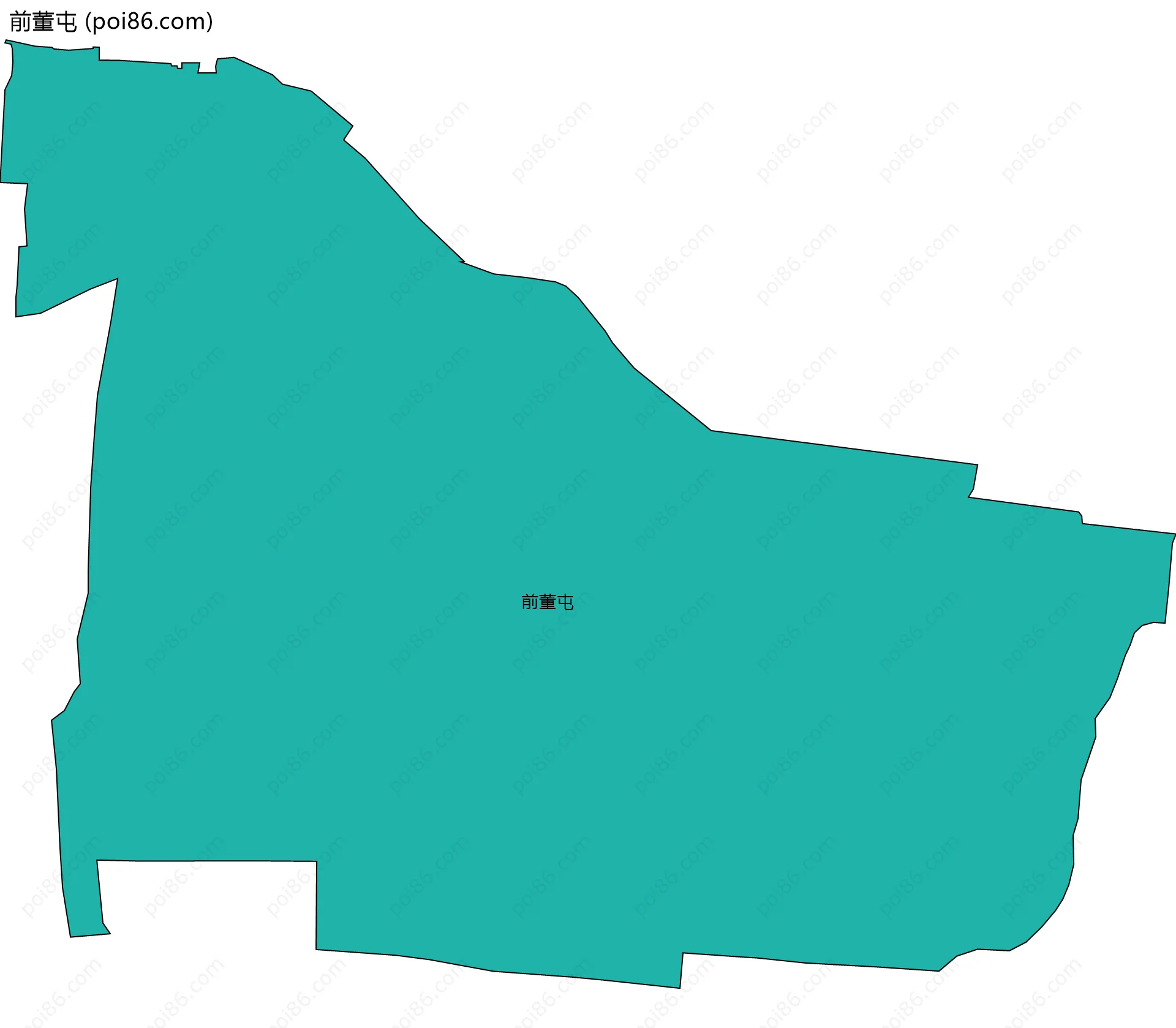 前董屯边界地图