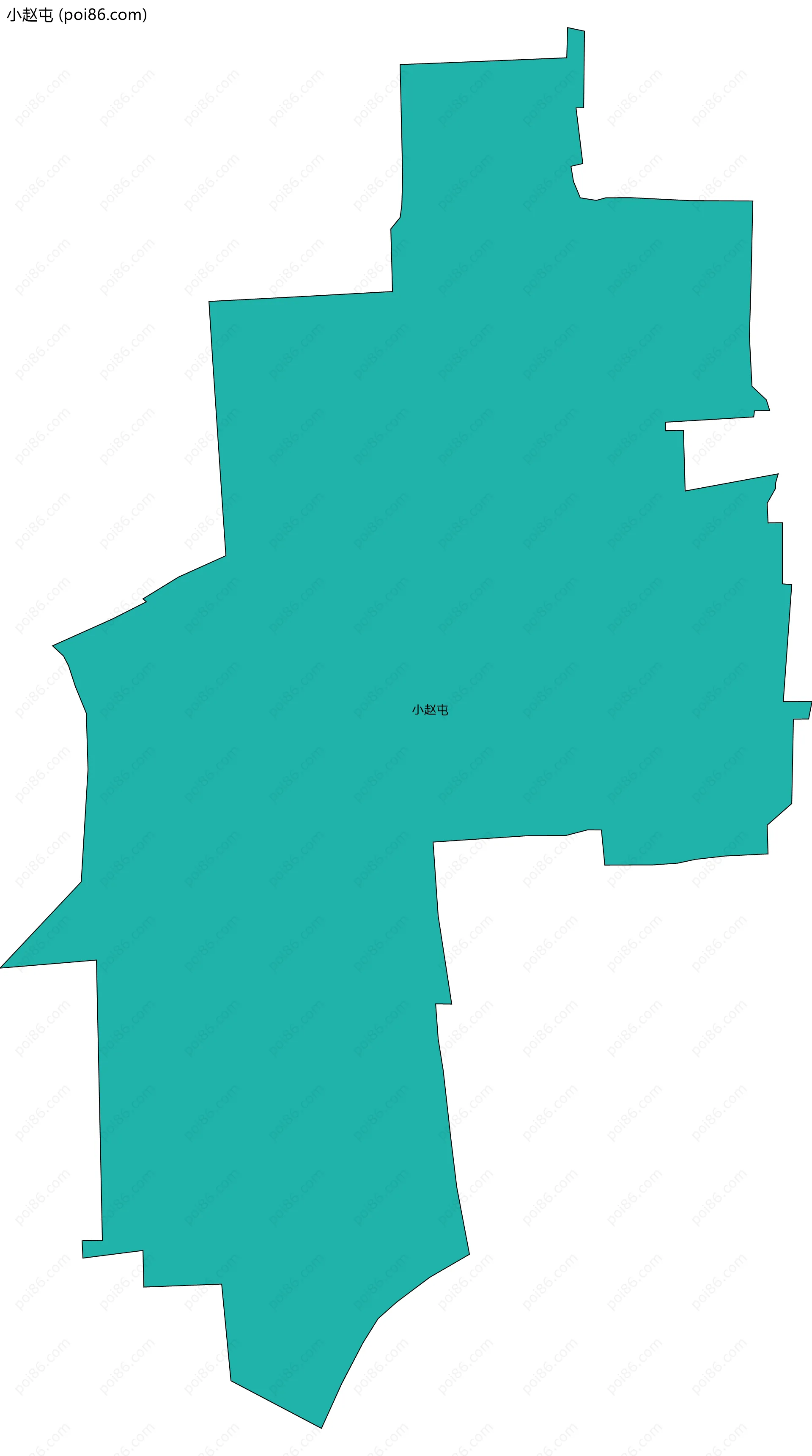 小赵屯边界地图