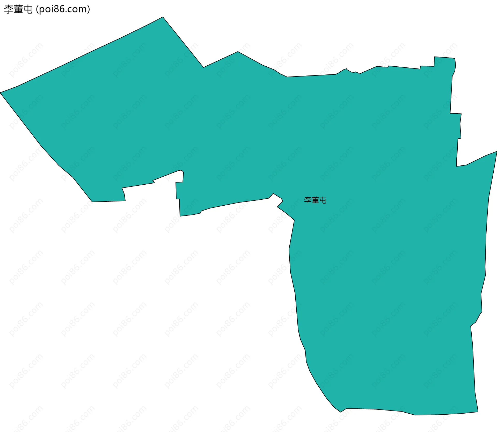 李董屯边界地图