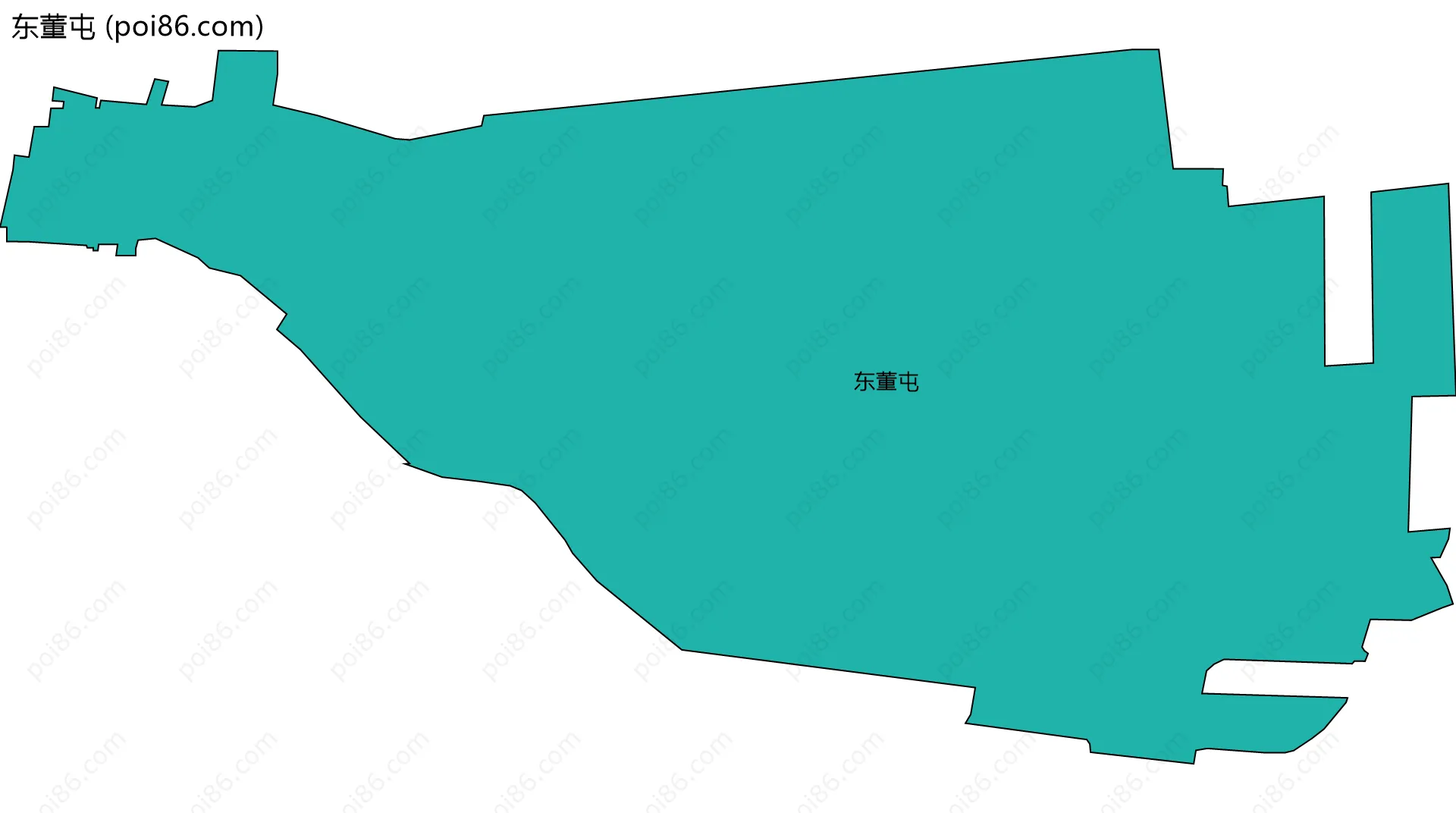 东董屯边界地图