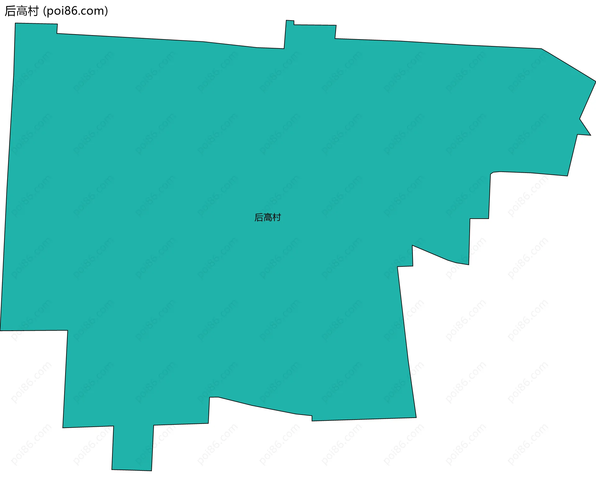 后高村边界地图