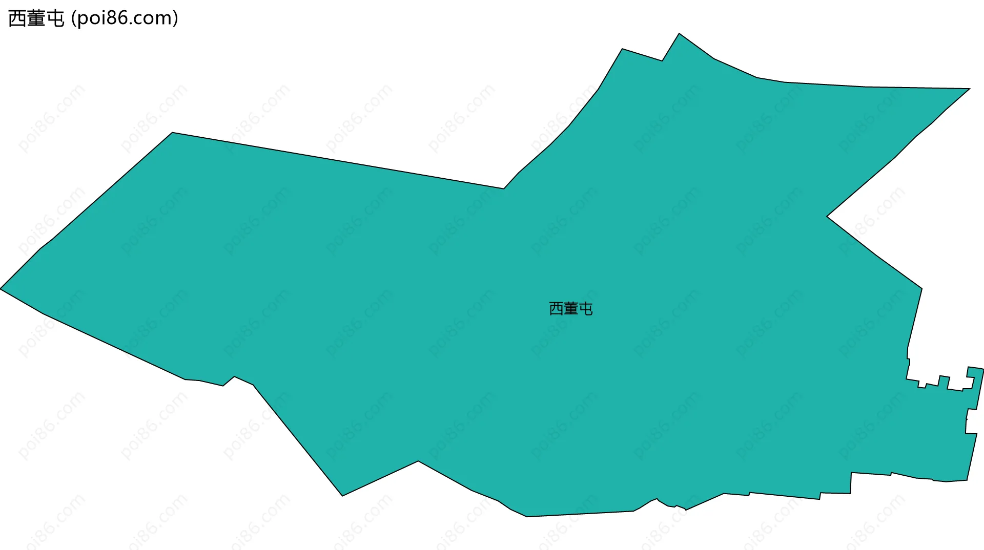 西董屯边界地图