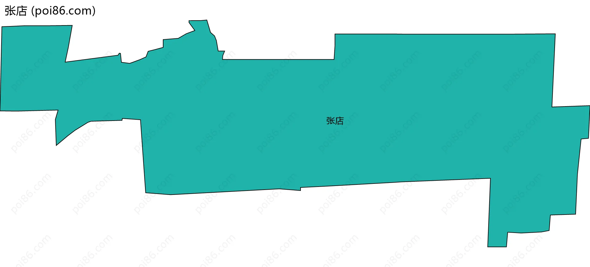 张店边界地图
