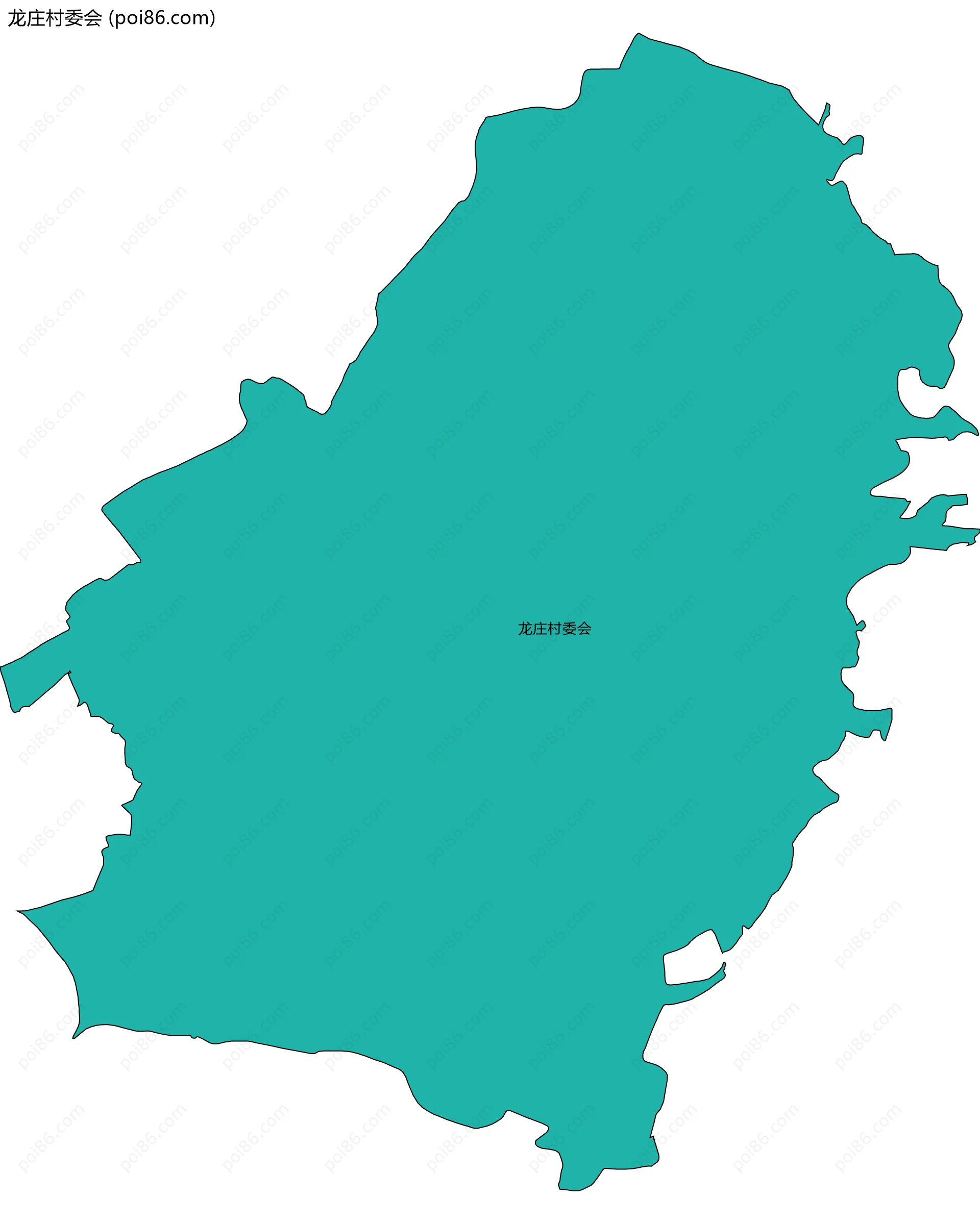 龙庄村委会边界地图