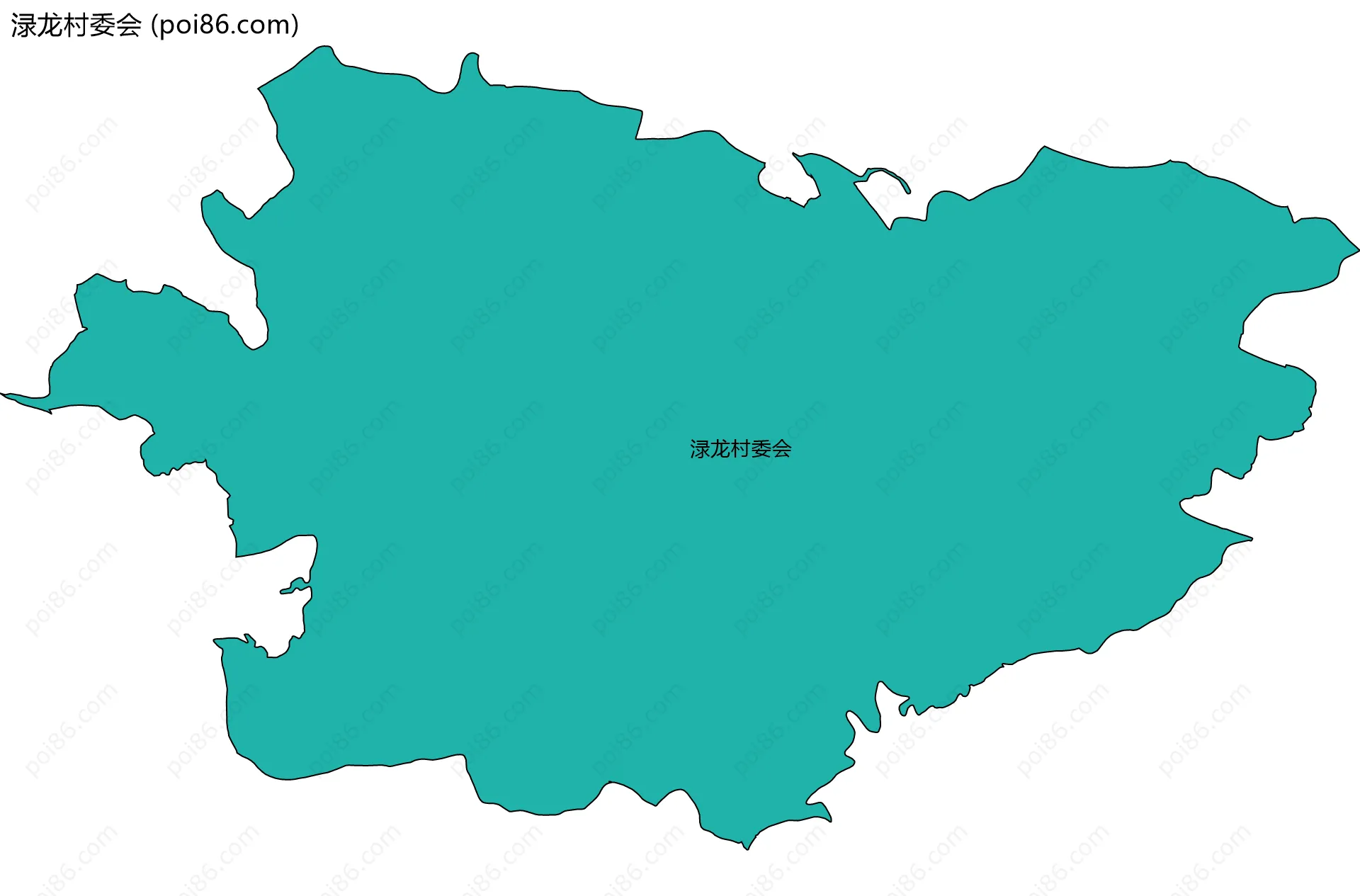 渌龙村委会边界地图