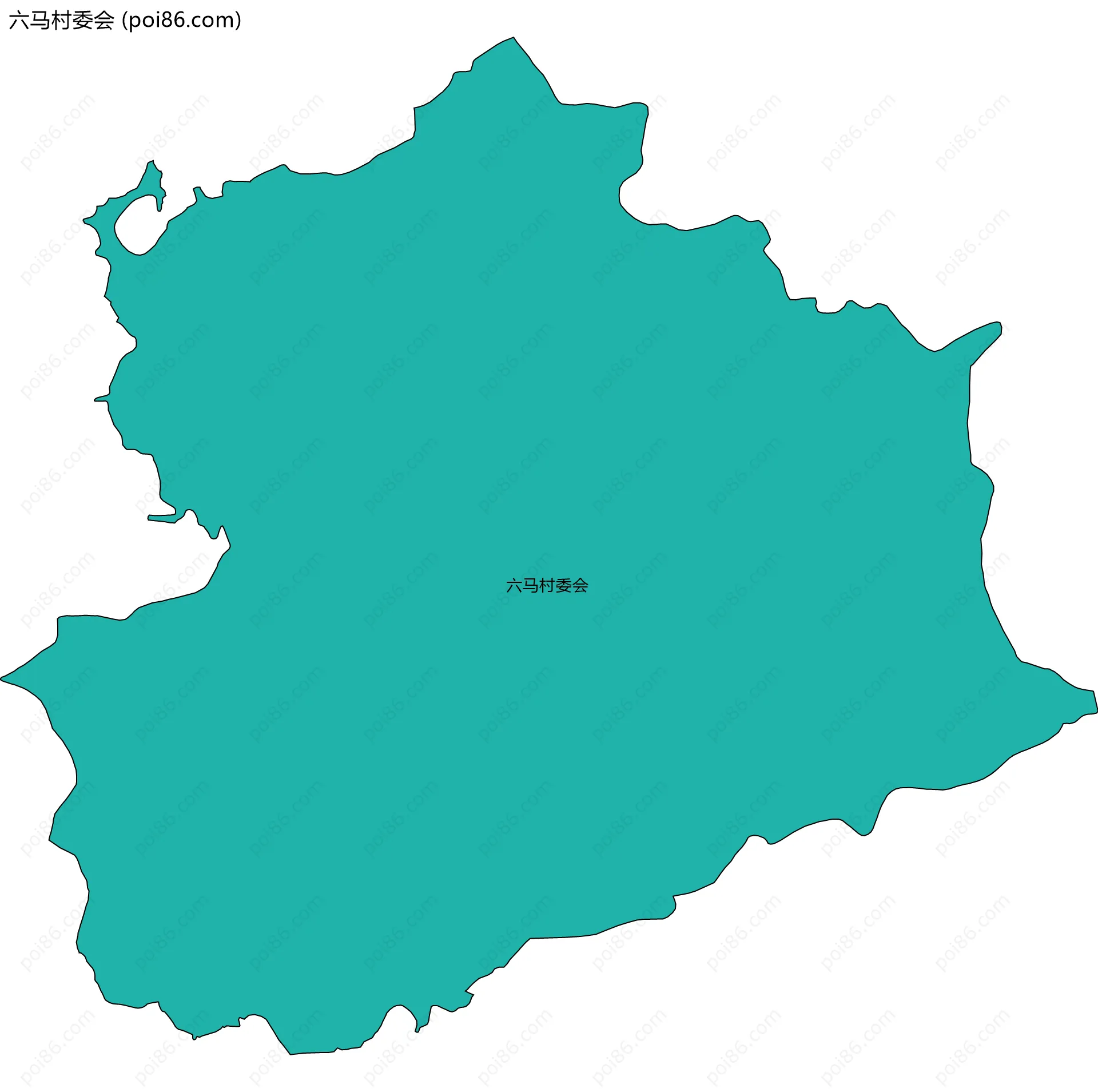 六马村委会边界地图