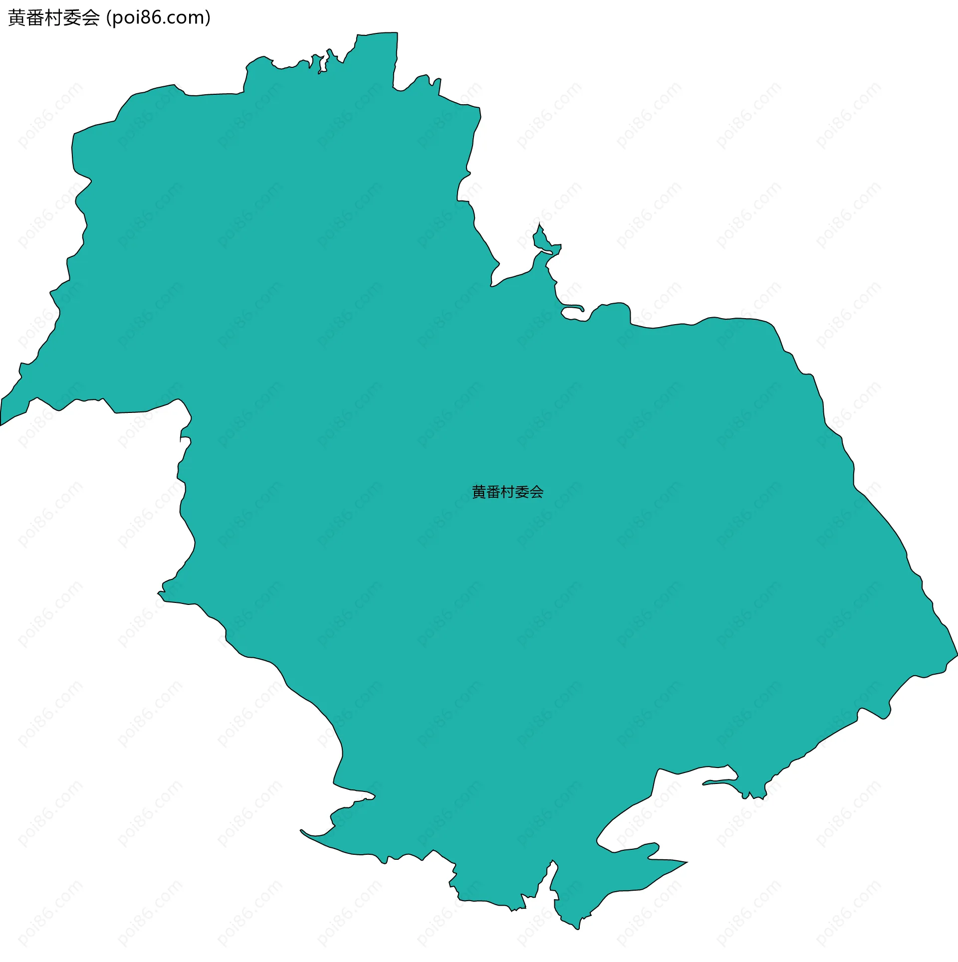 黄番村委会边界地图