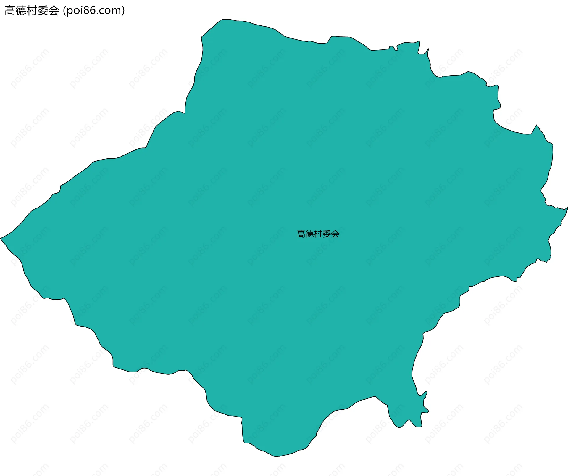 高德村委会边界地图