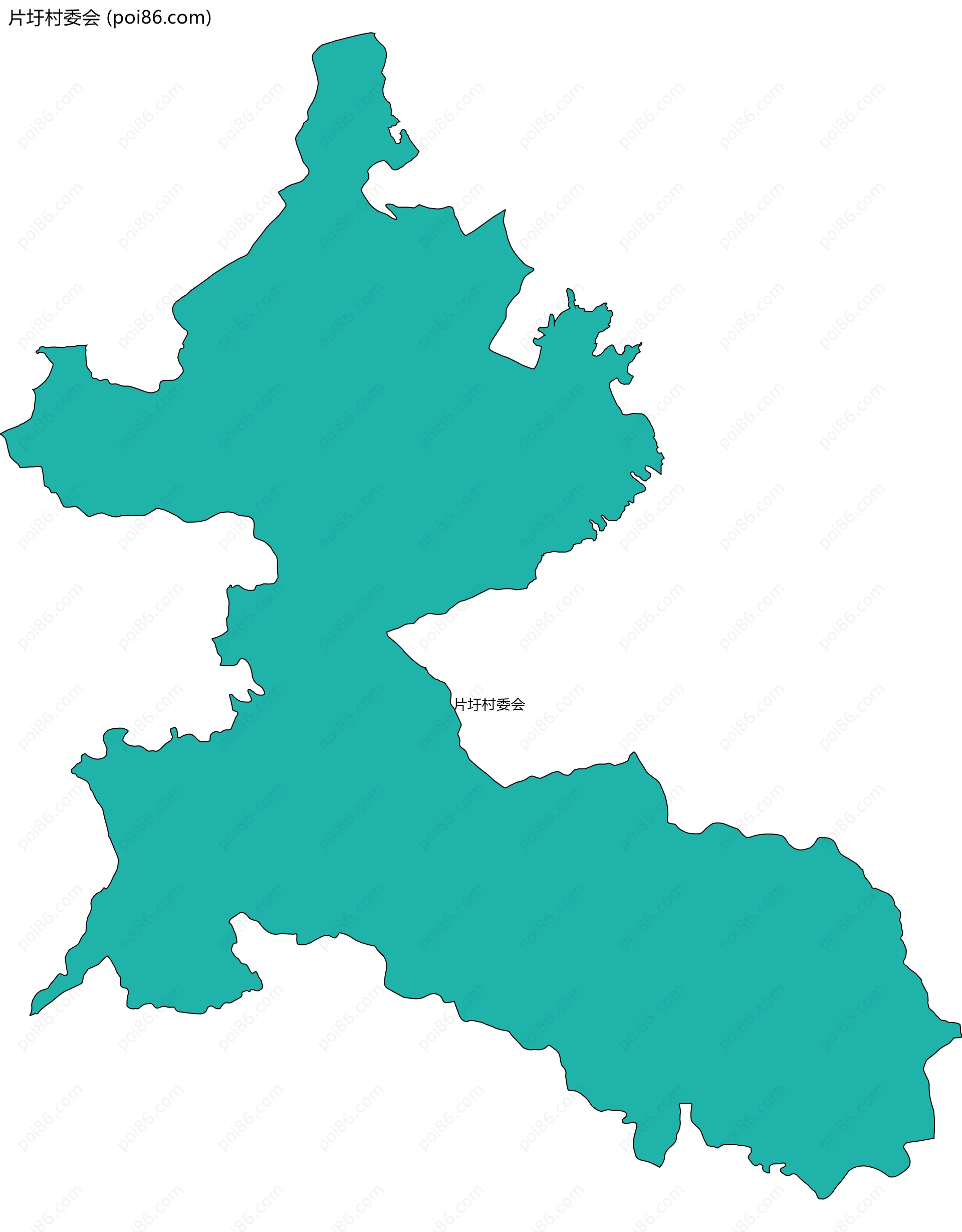 片圩村委会边界地图