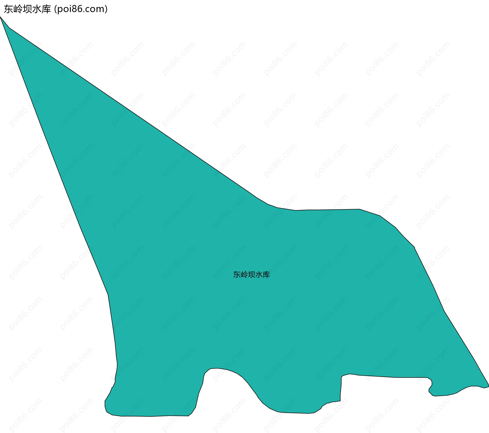 东岭坝水库边界地图