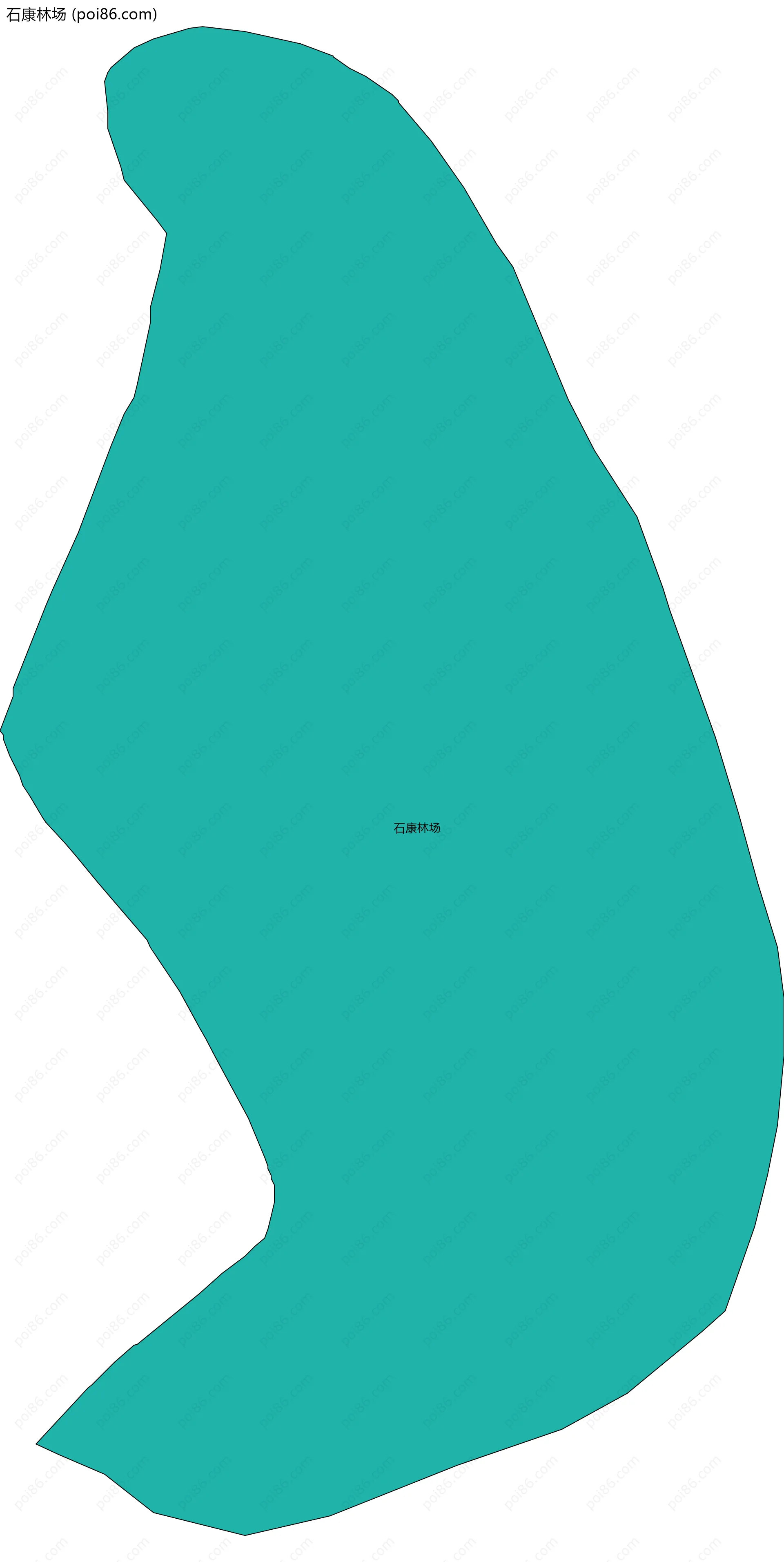 石康林场边界地图