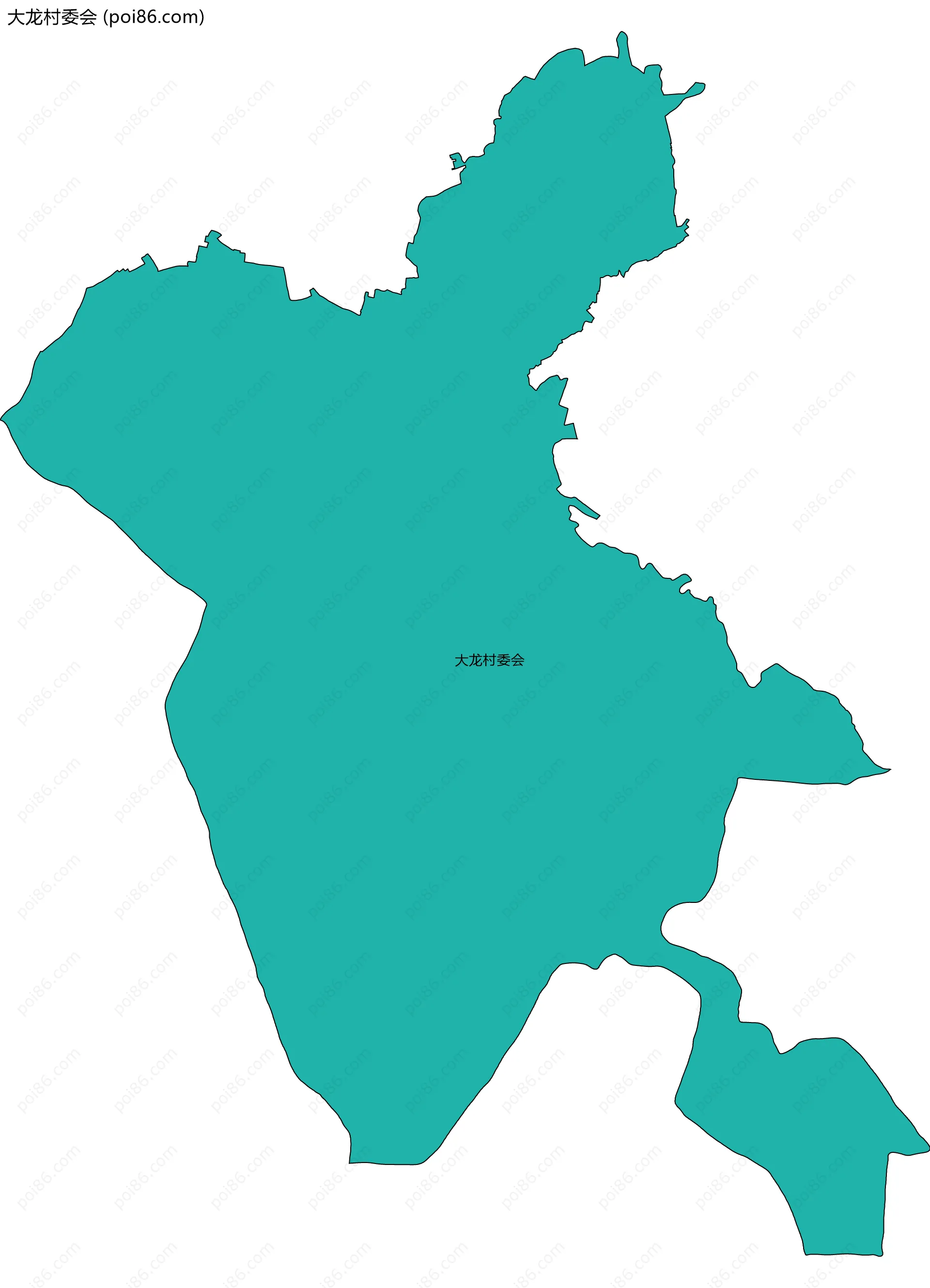 大龙村委会边界地图