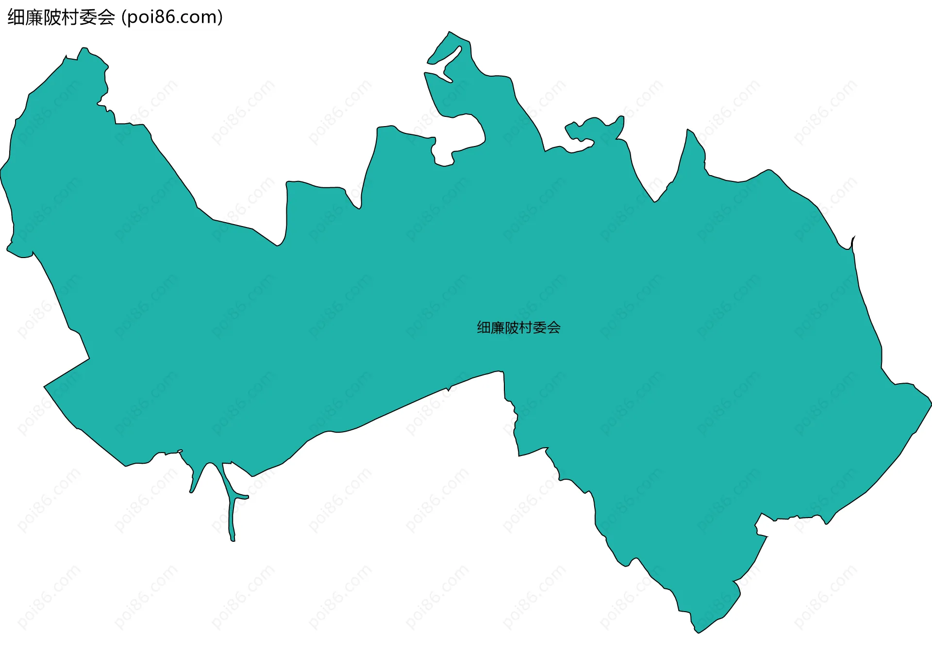细廉陂村委会边界地图