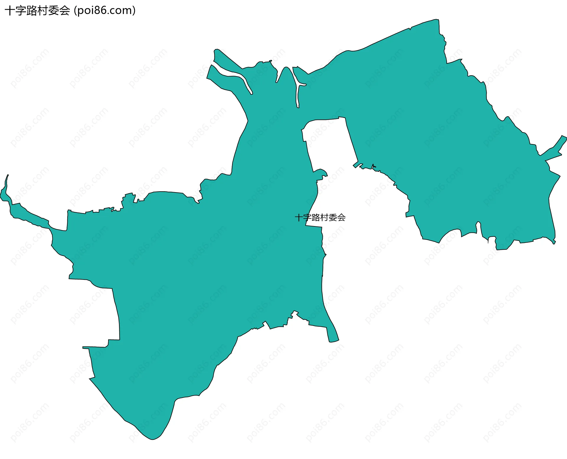 十字路村委会边界地图