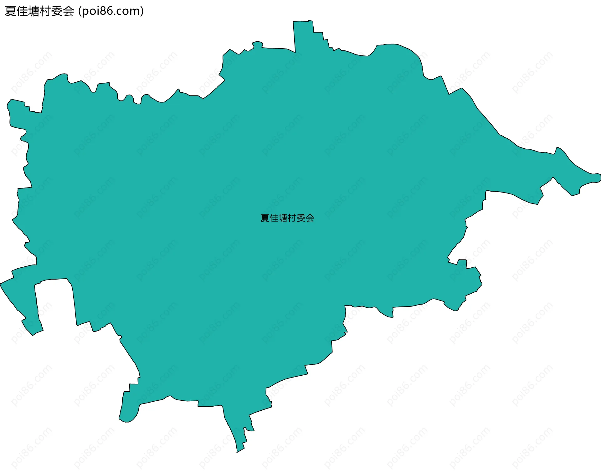 夏佳塘村委会边界地图