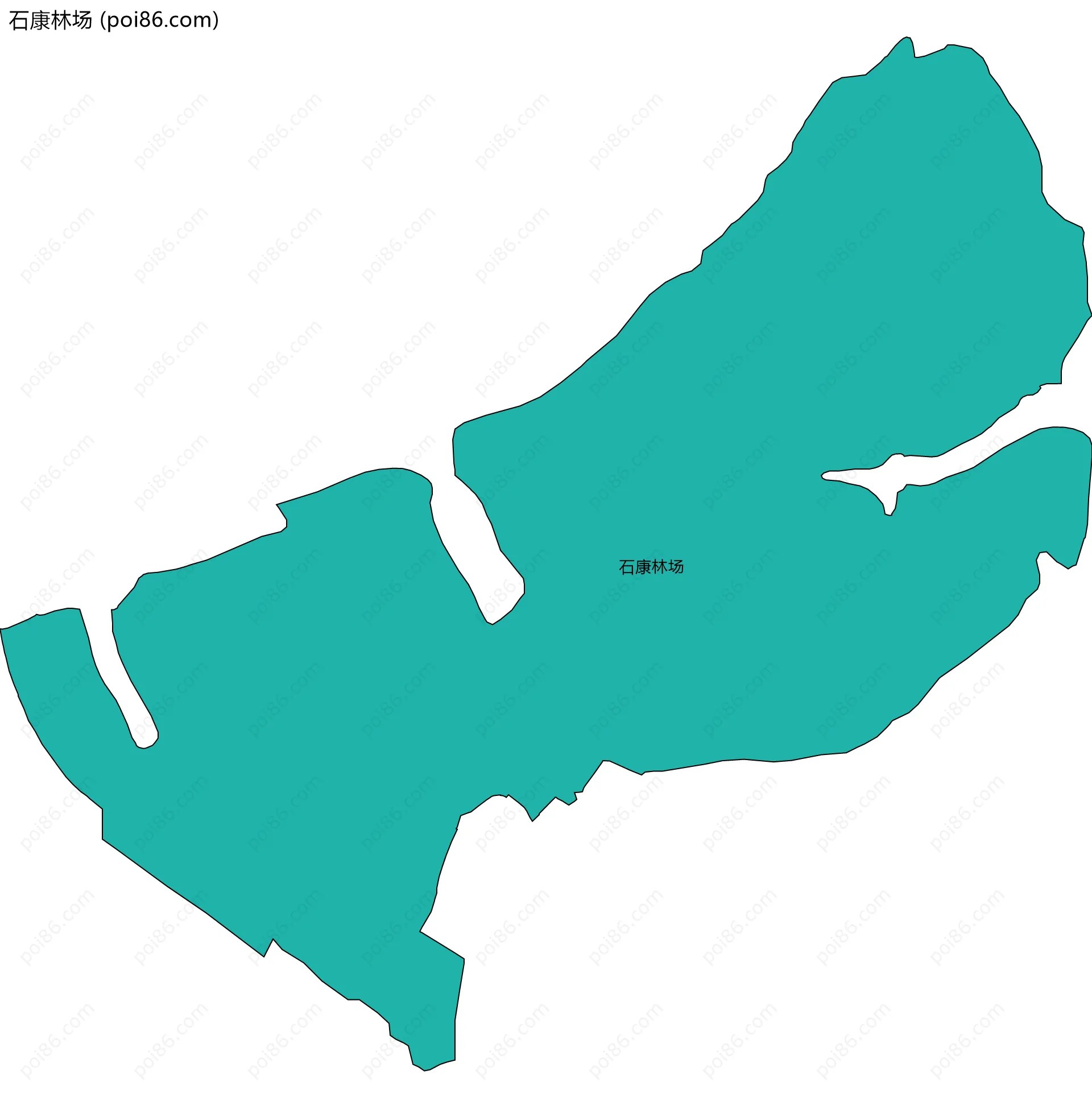 石康林场边界地图