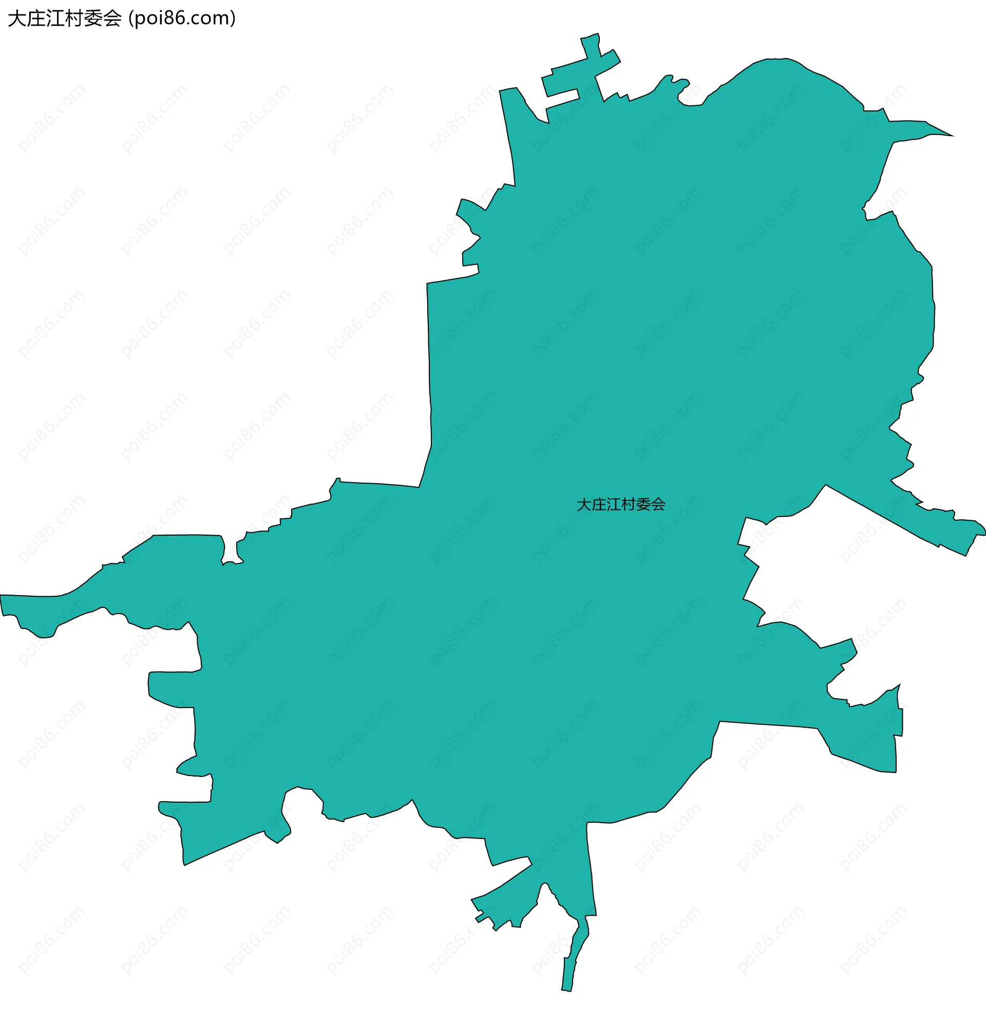 大庄江村委会边界地图