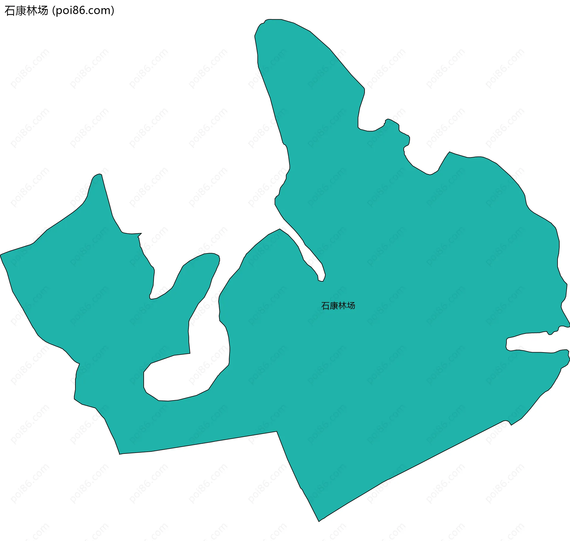 石康林场边界地图