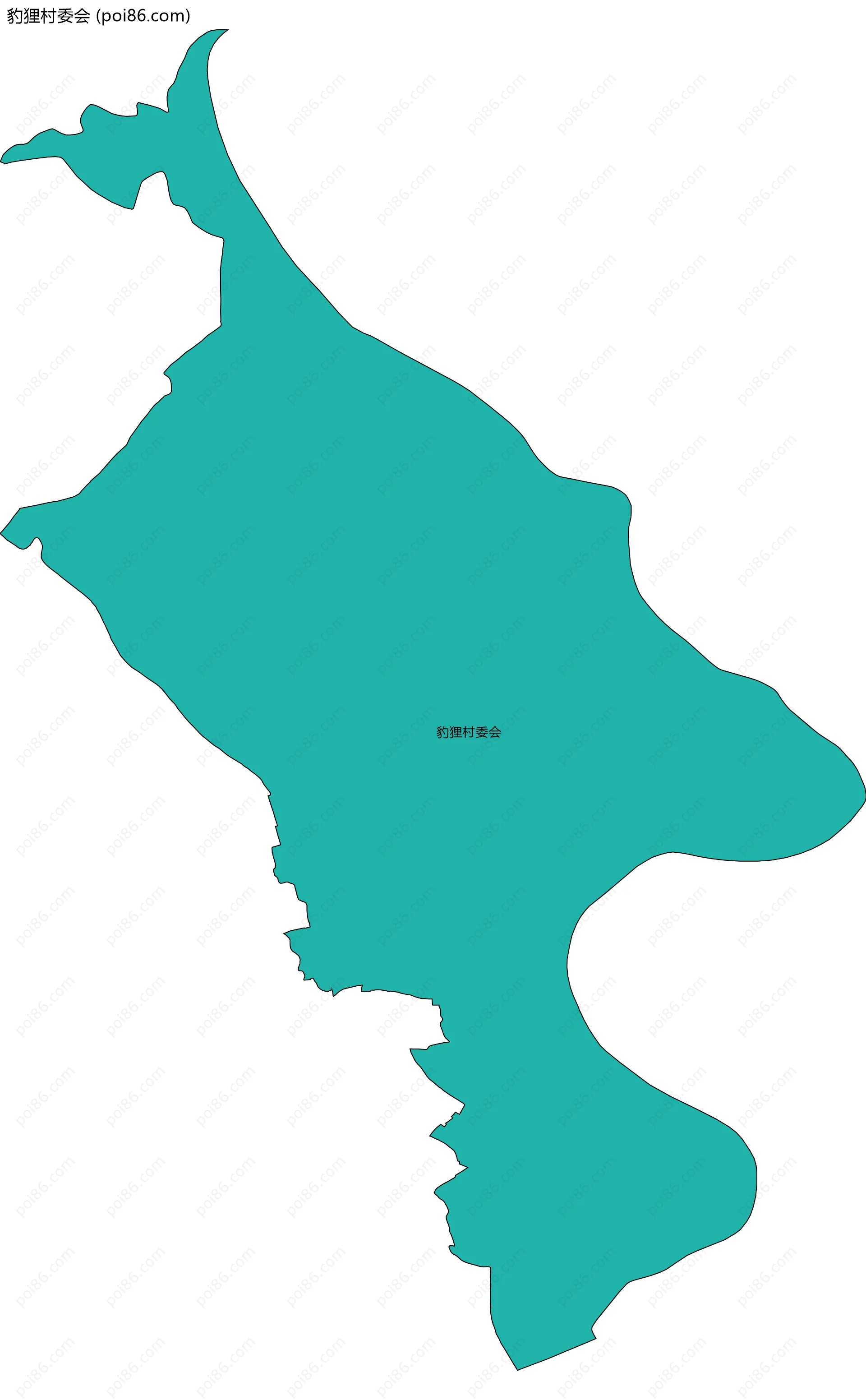 豹狸村委会边界地图