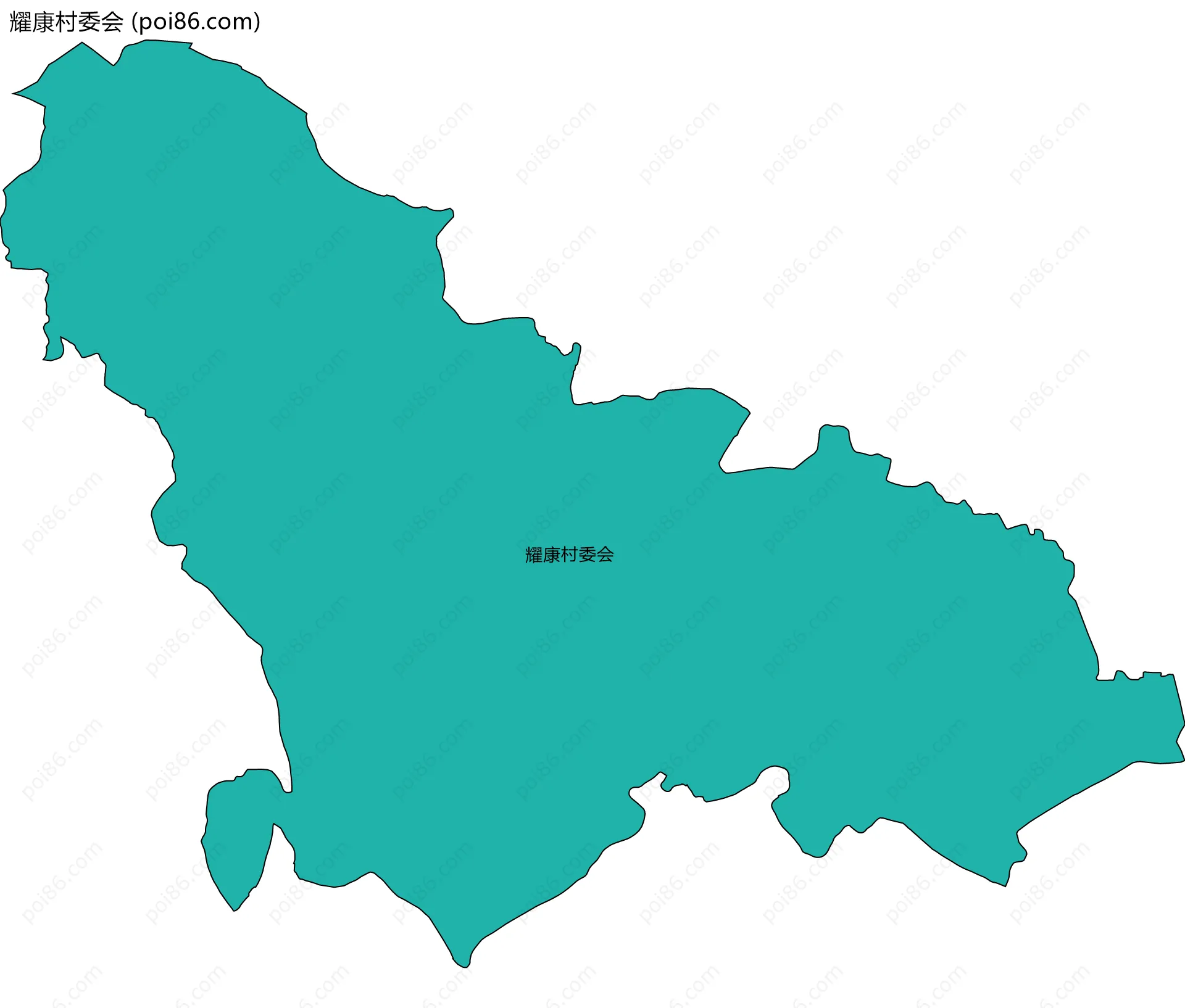 耀康村委会边界地图