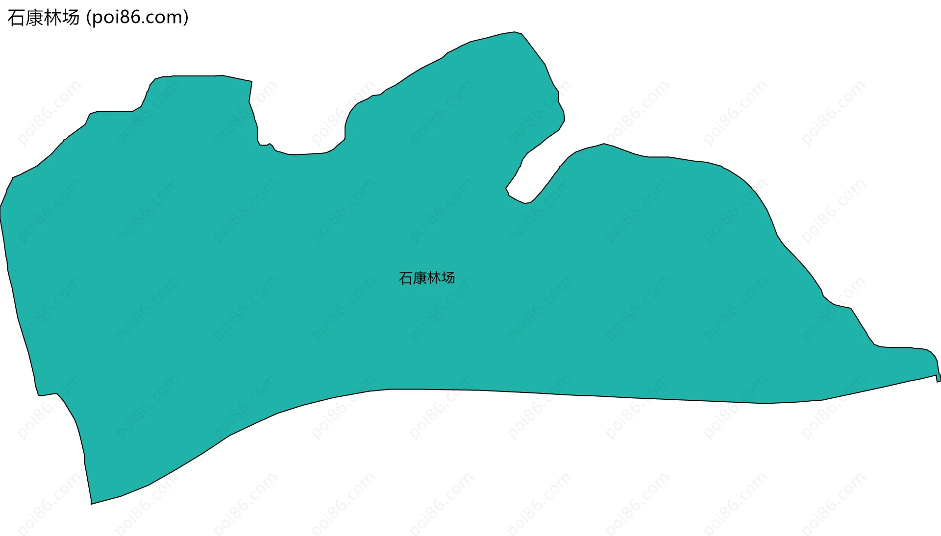 石康林场边界地图