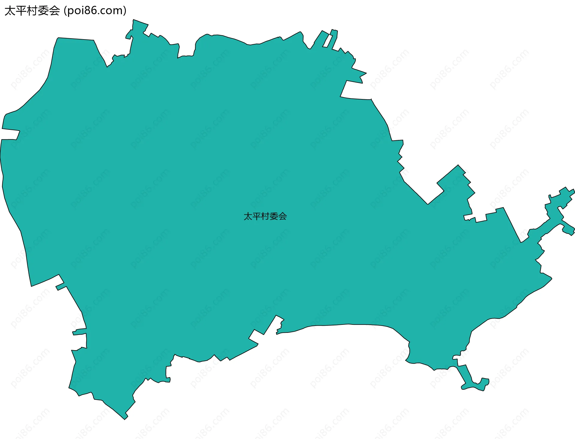 太平村委会边界地图