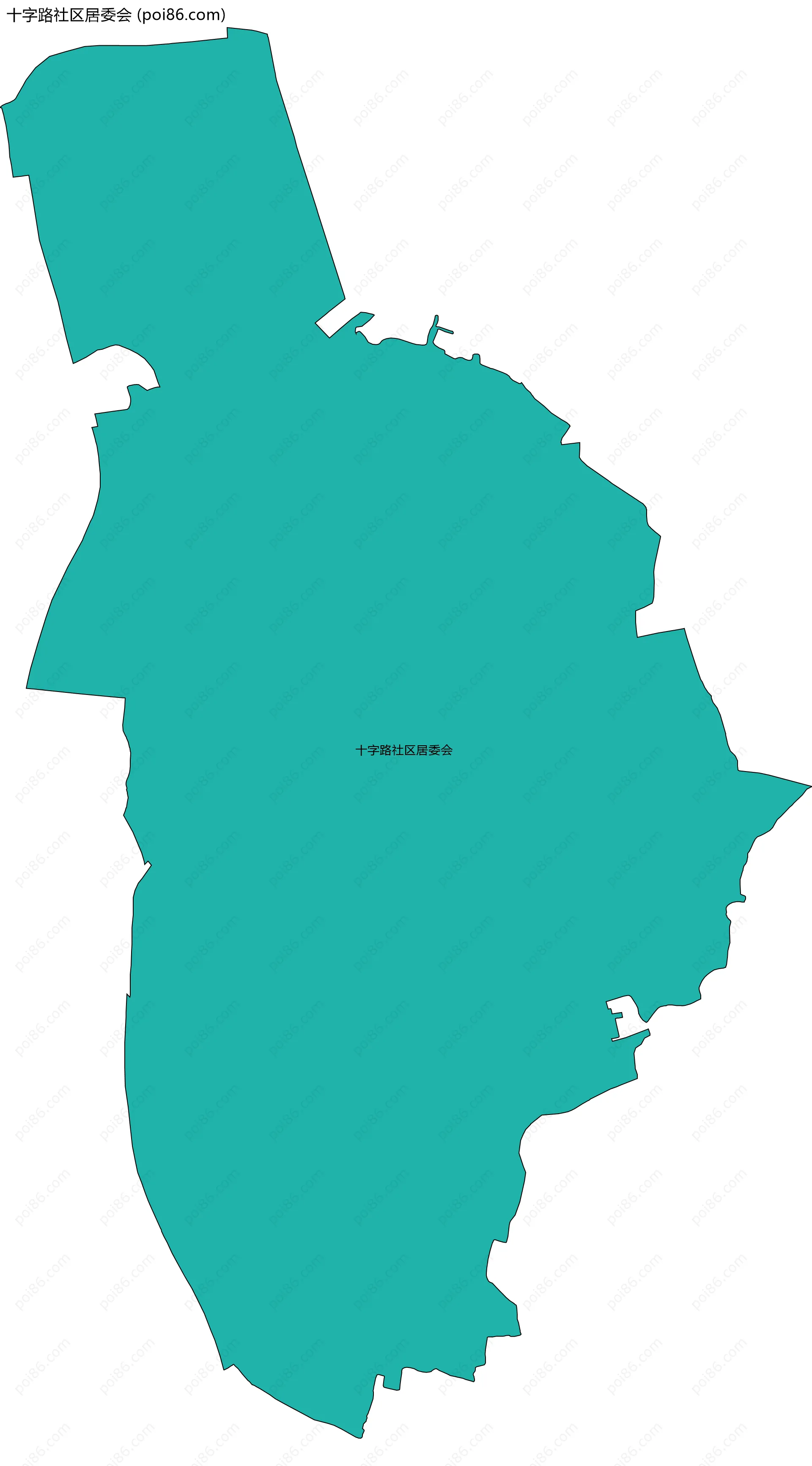 十字路社区居委会边界地图
