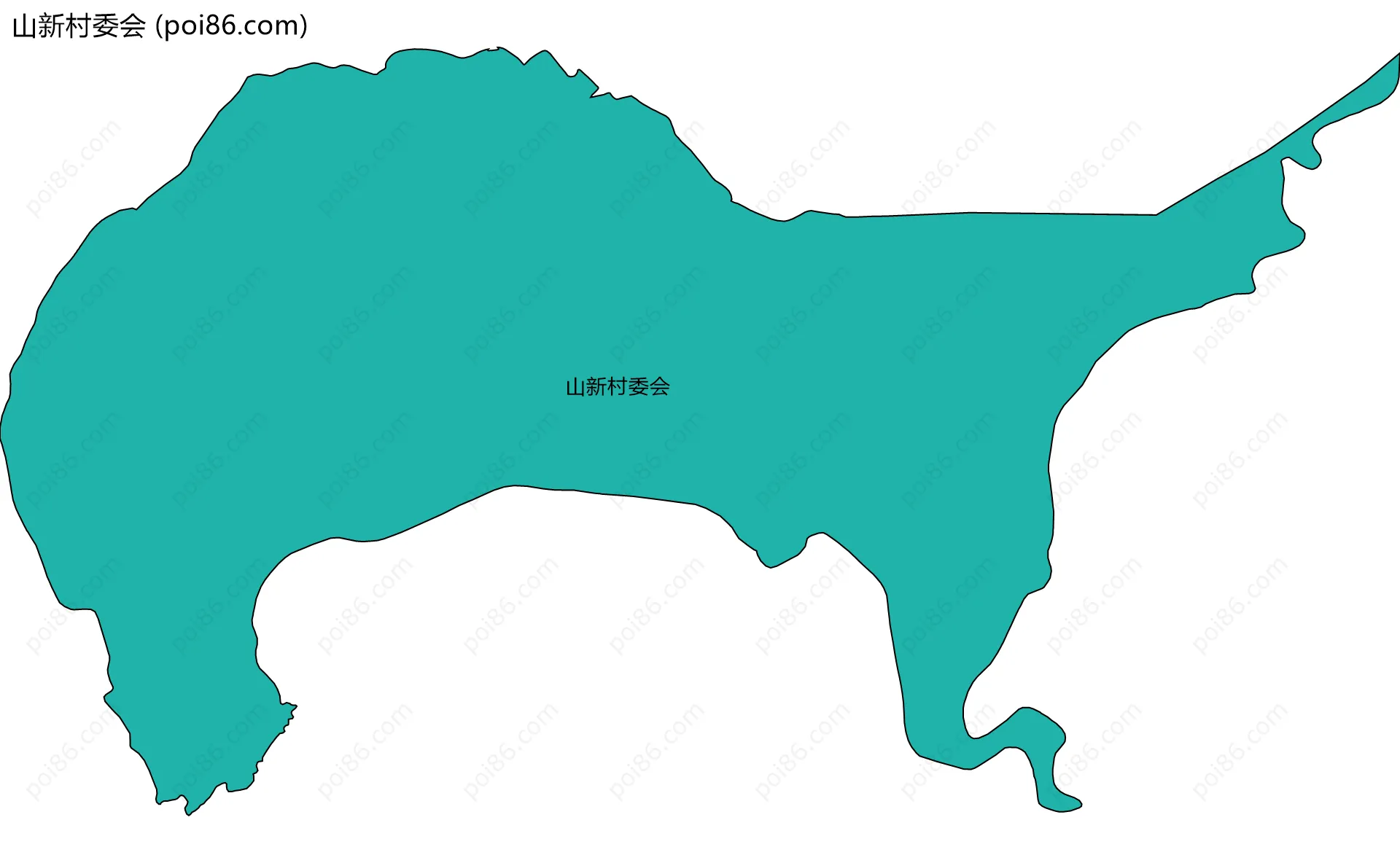山新村委会边界地图