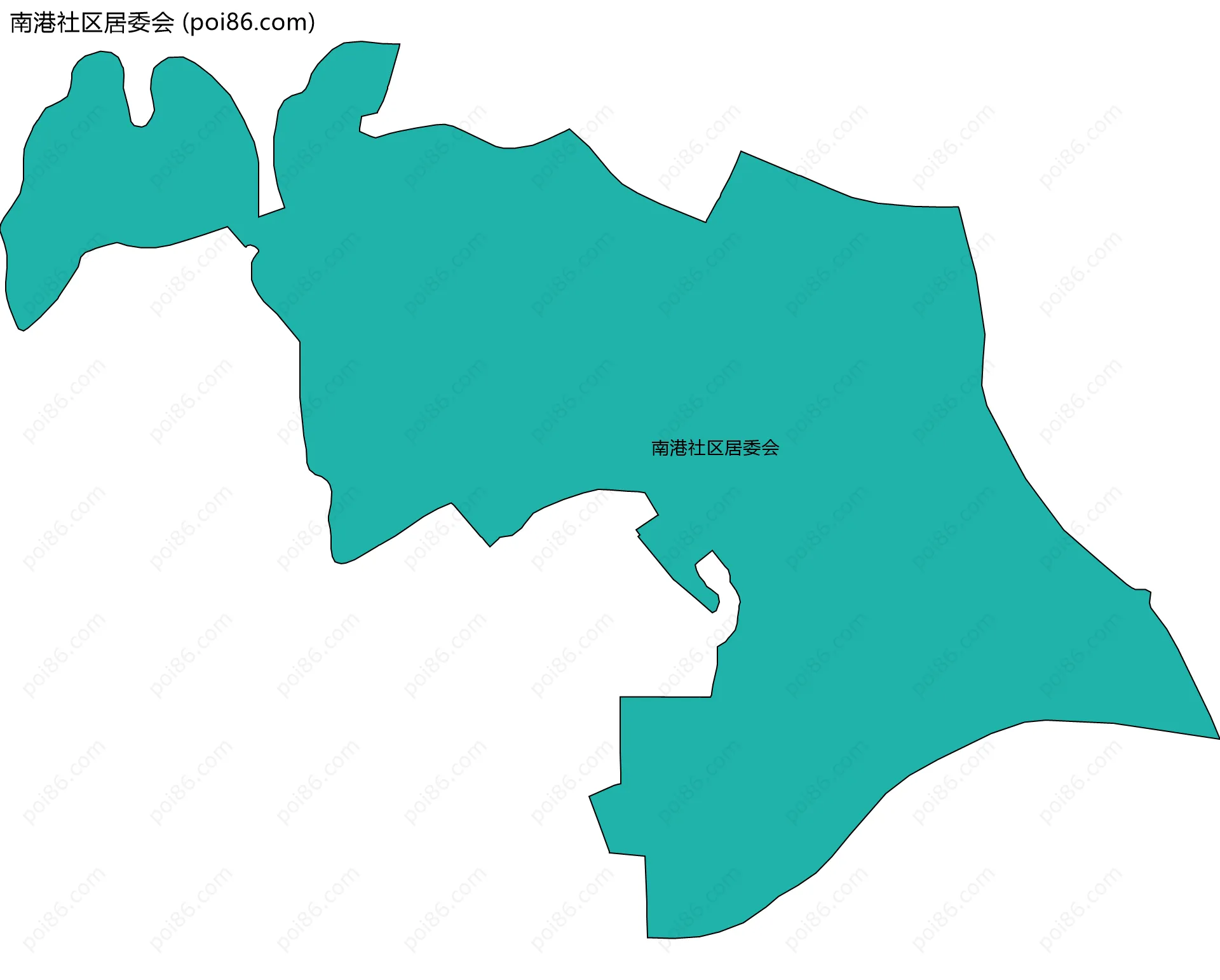 南港社区居委会边界地图