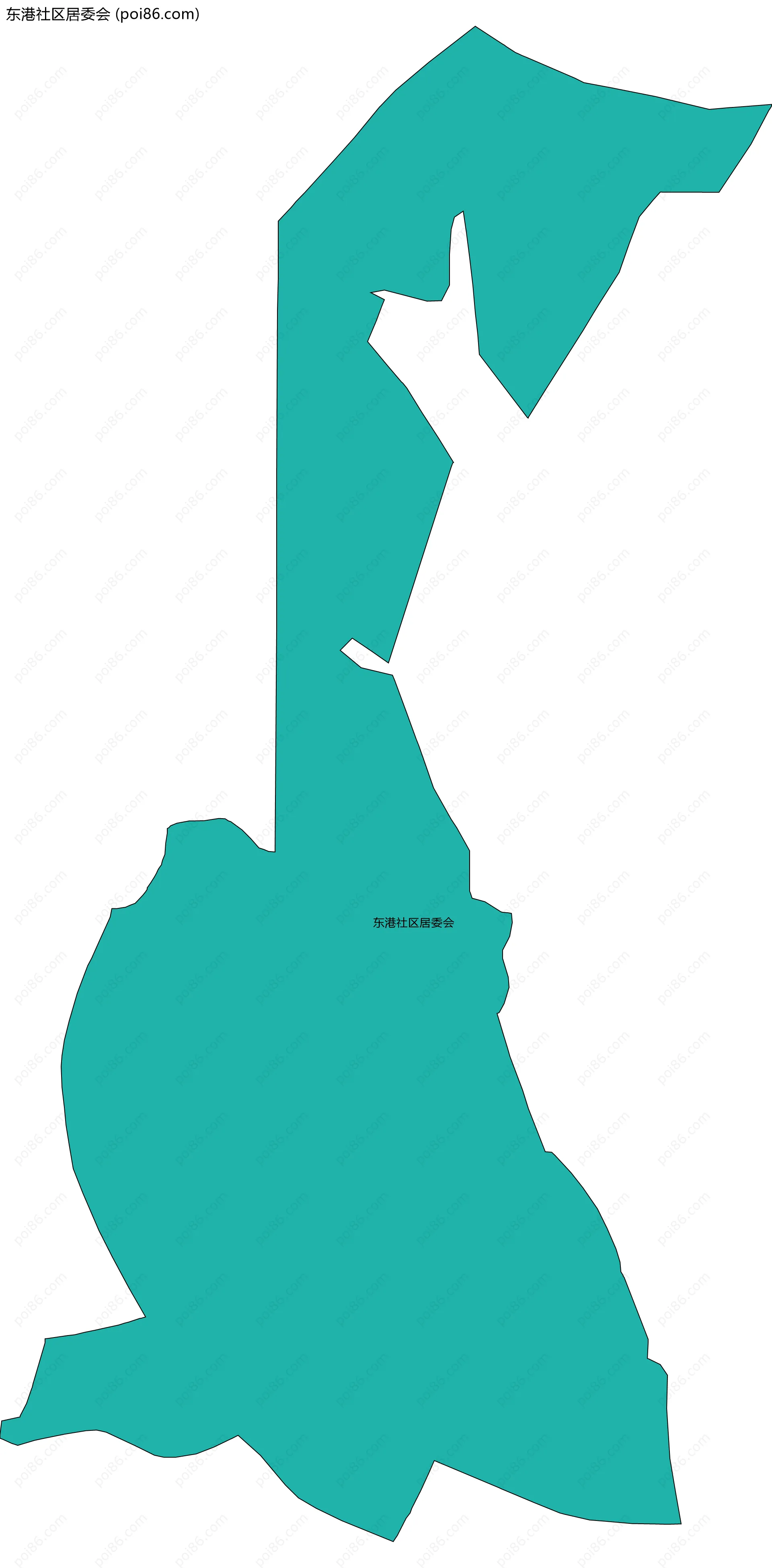 东港社区居委会边界地图