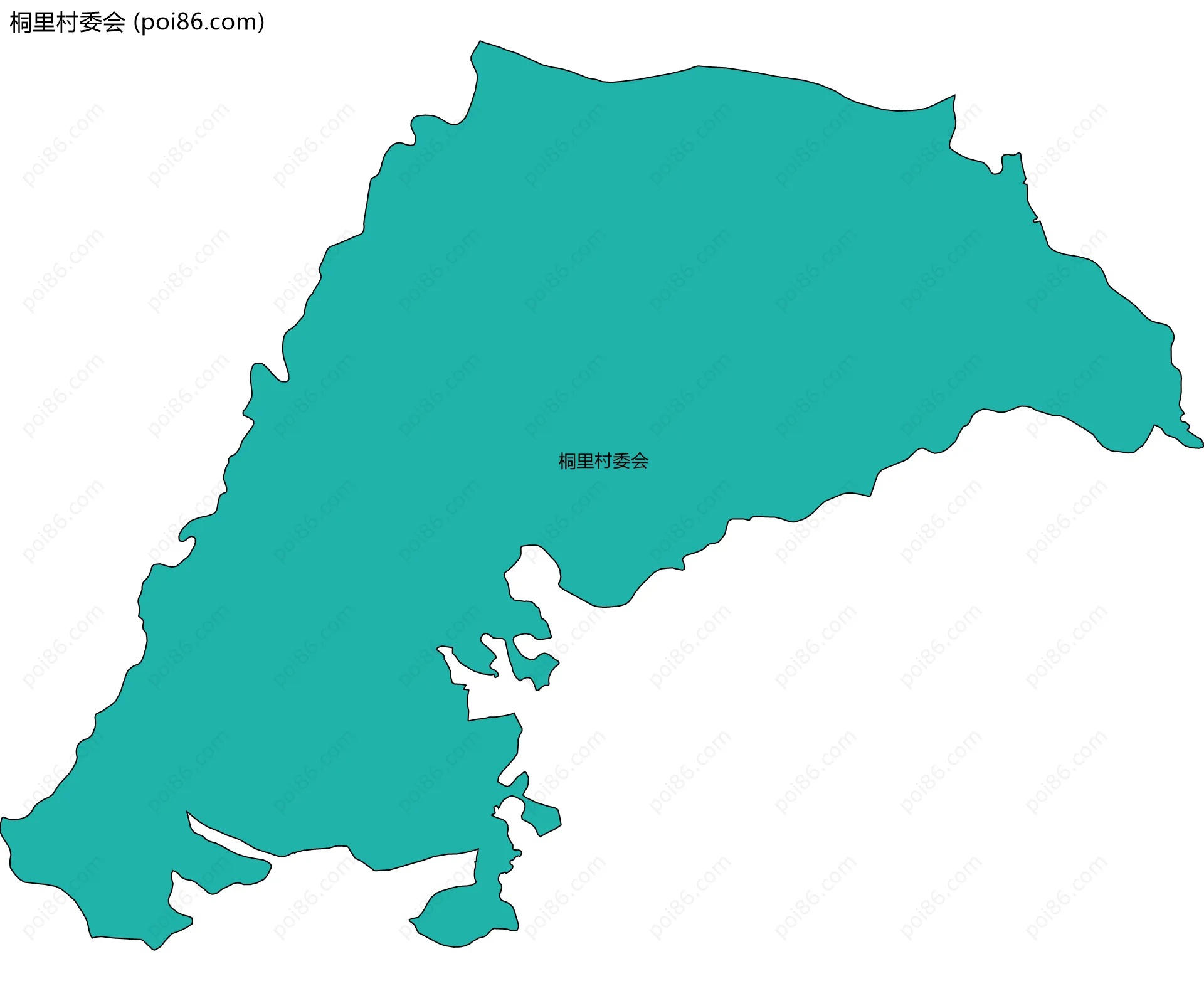 桐里村委会边界地图