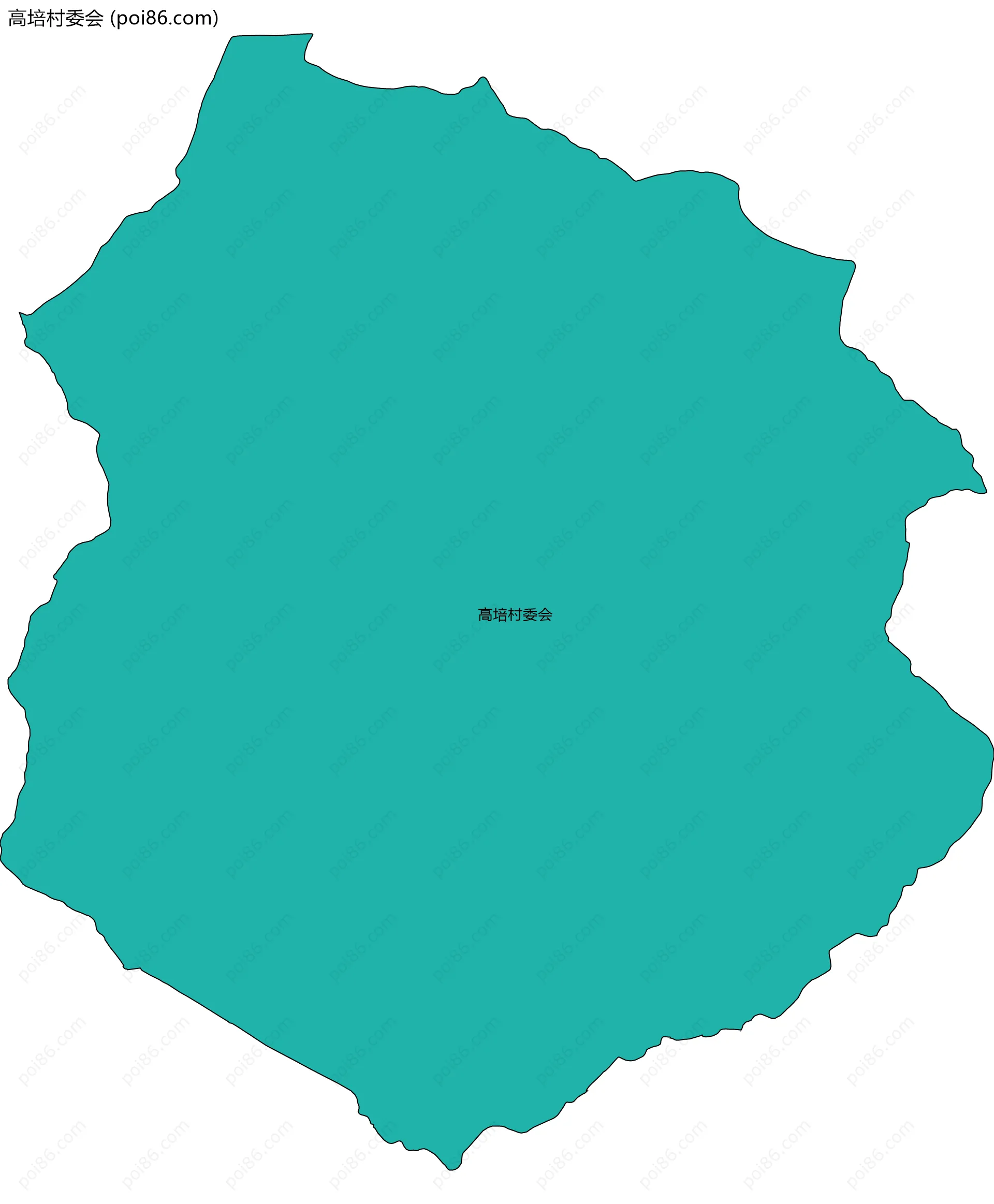 高培村委会边界地图