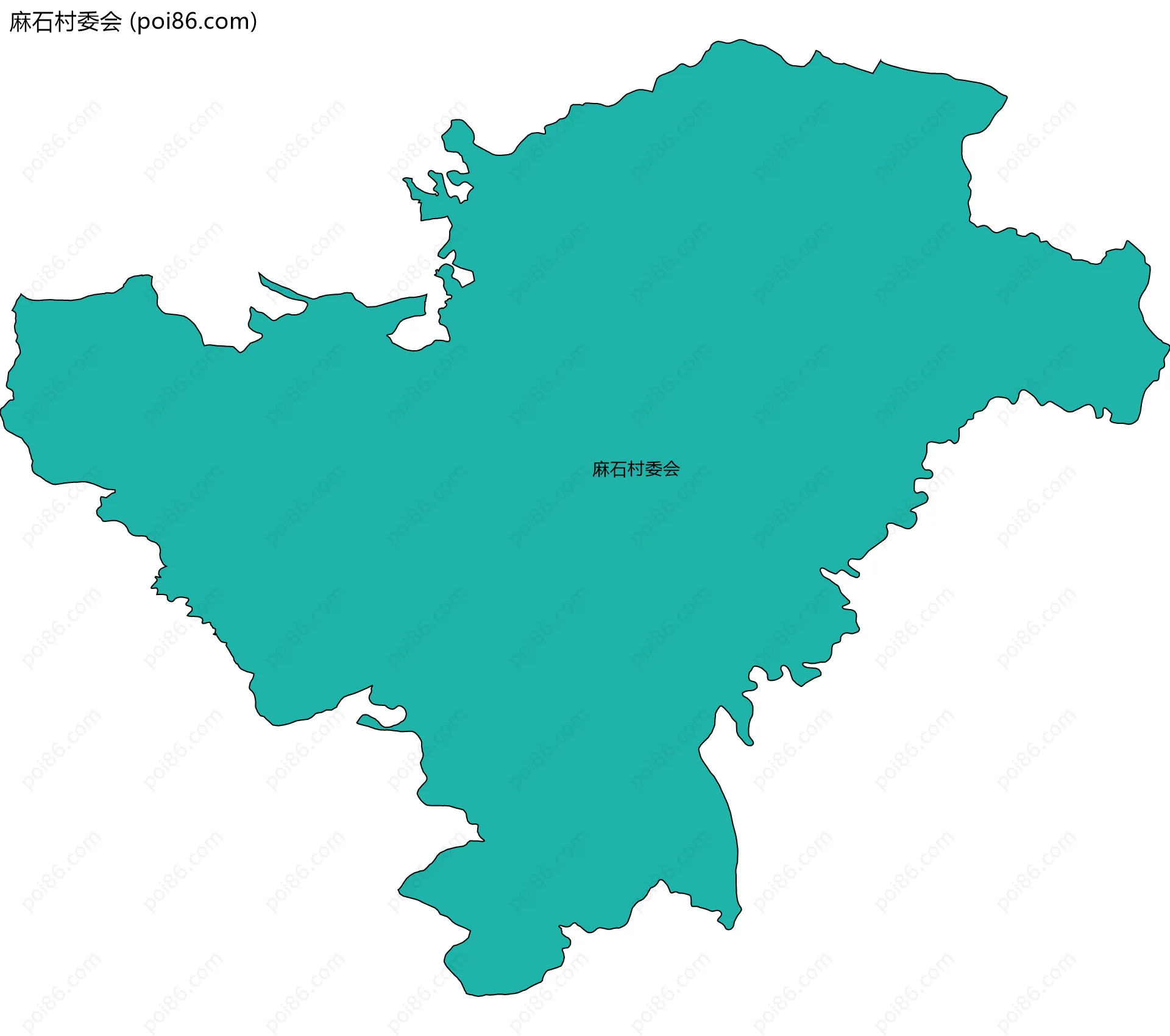 麻石村委会边界地图