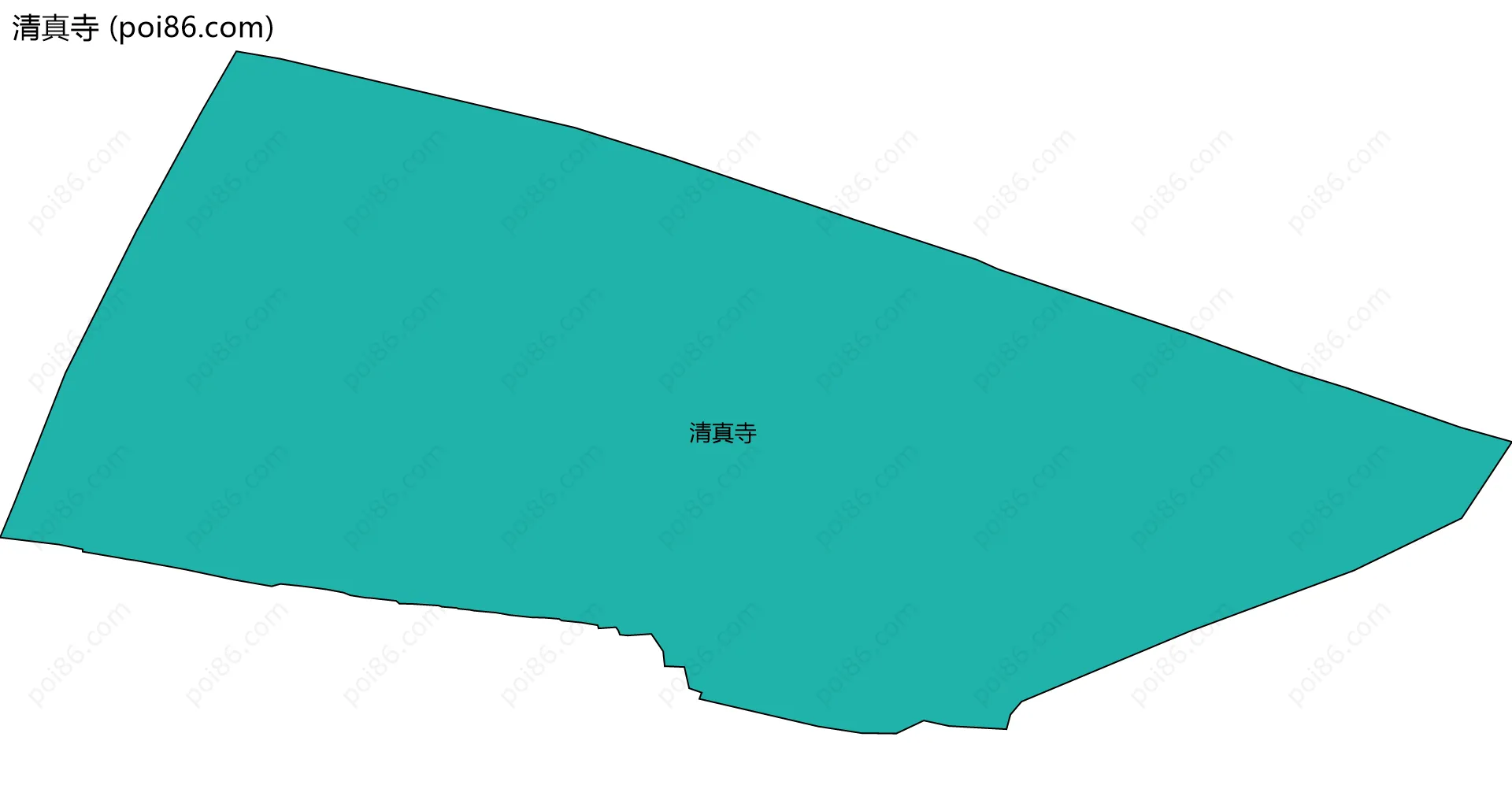 清真寺边界地图