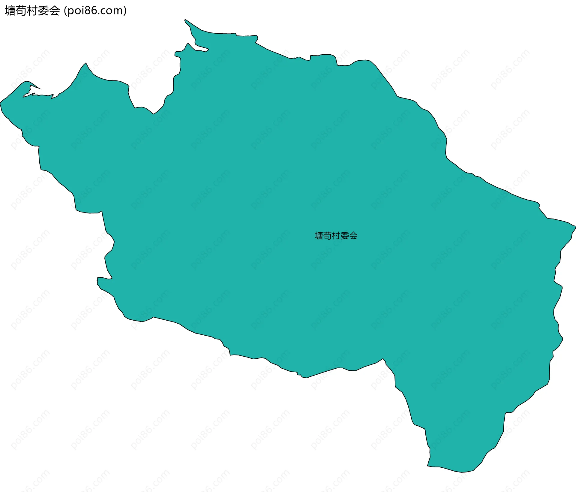 塘苟村委会边界地图