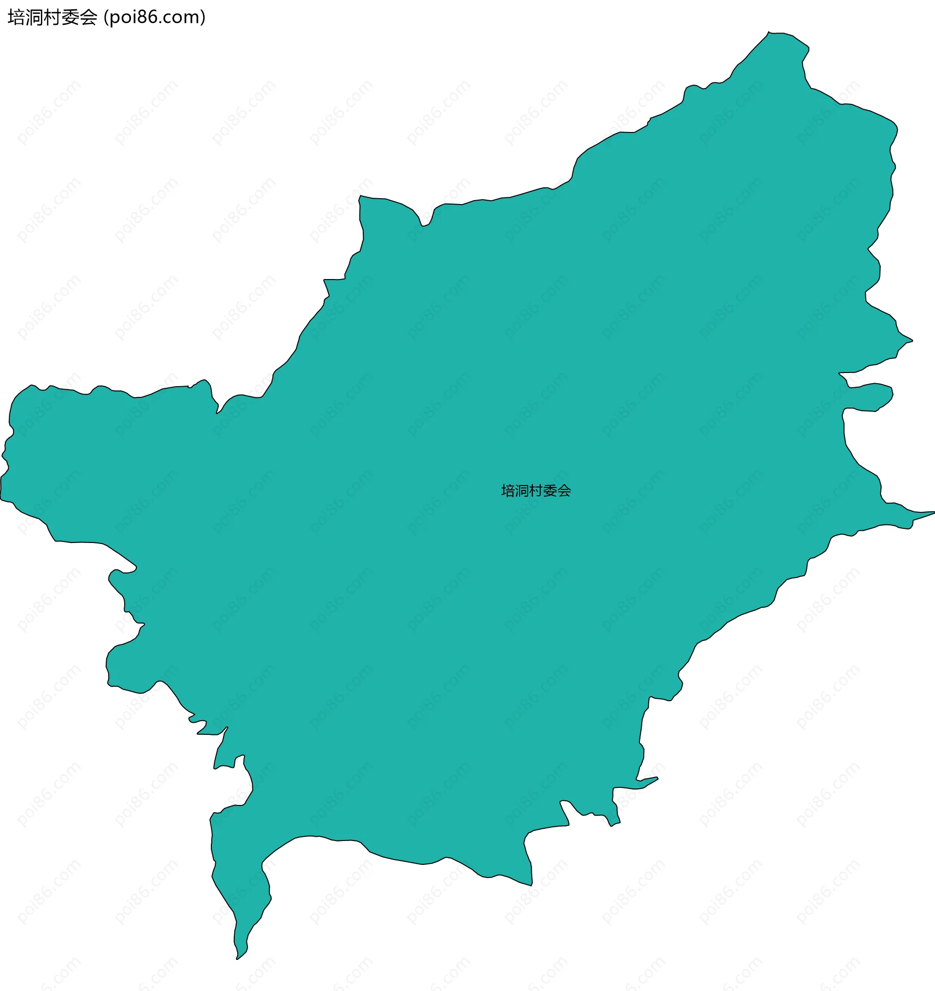 培洞村委会边界地图