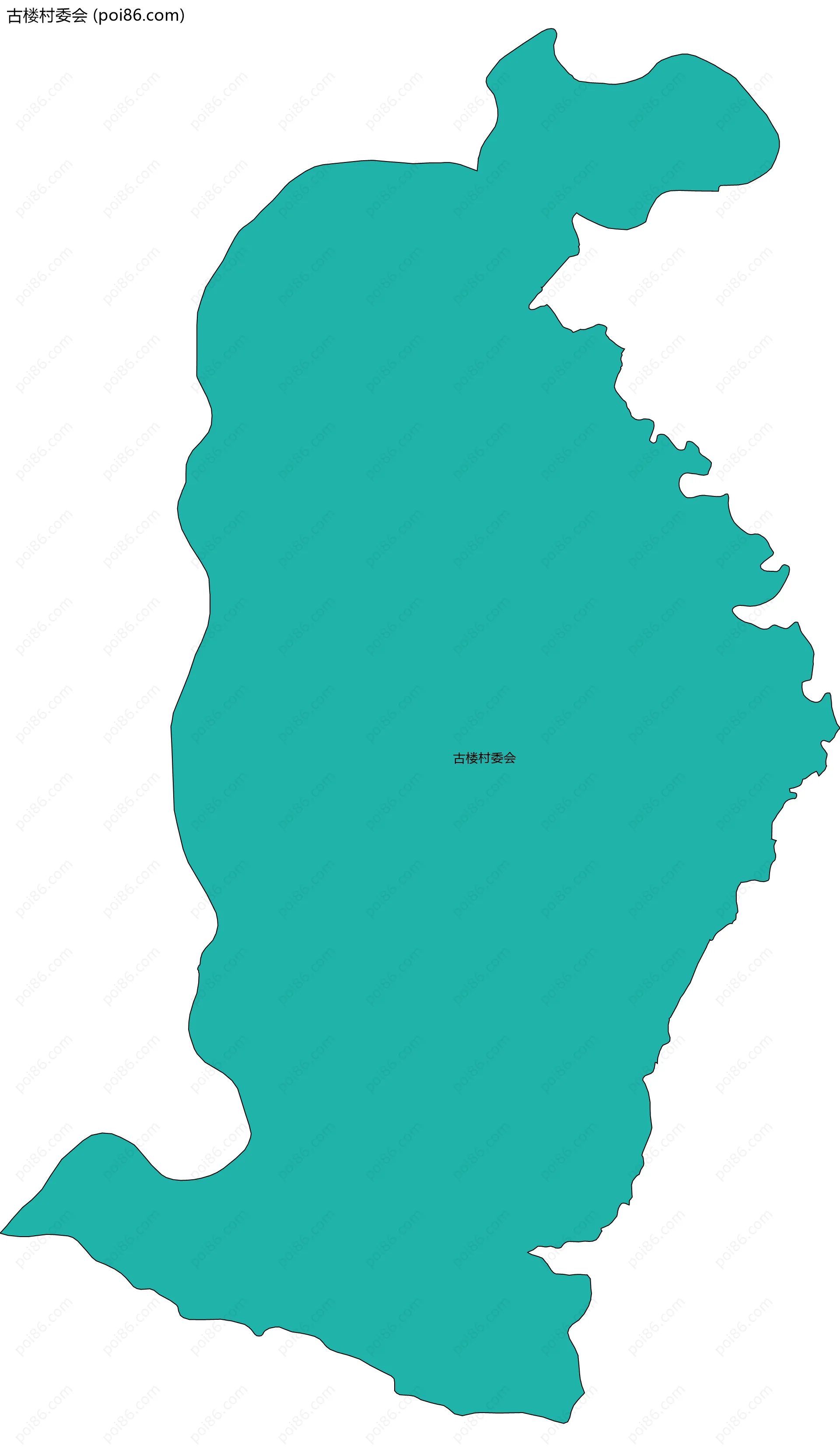 古楼村委会边界地图