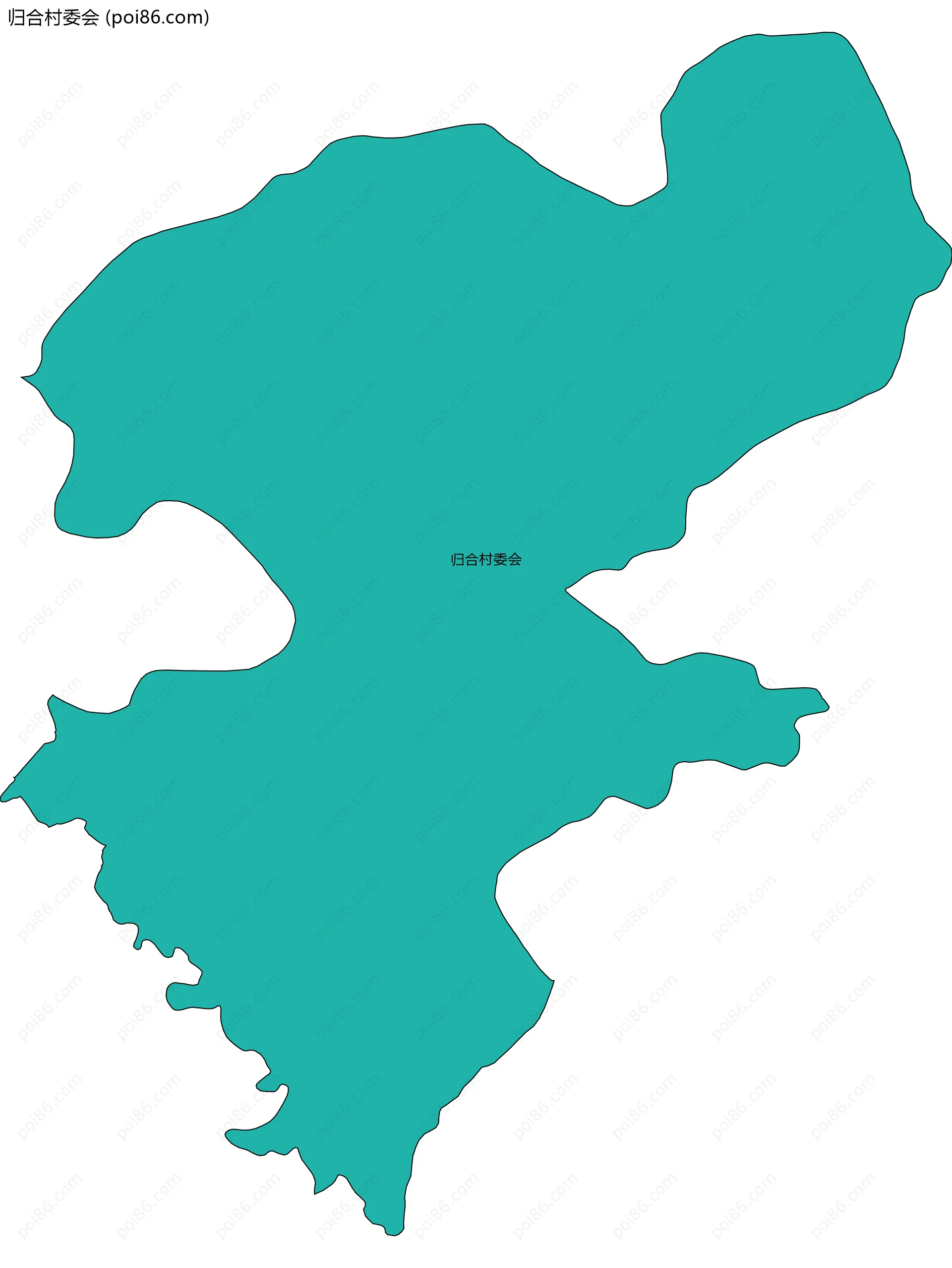 归合村委会边界地图