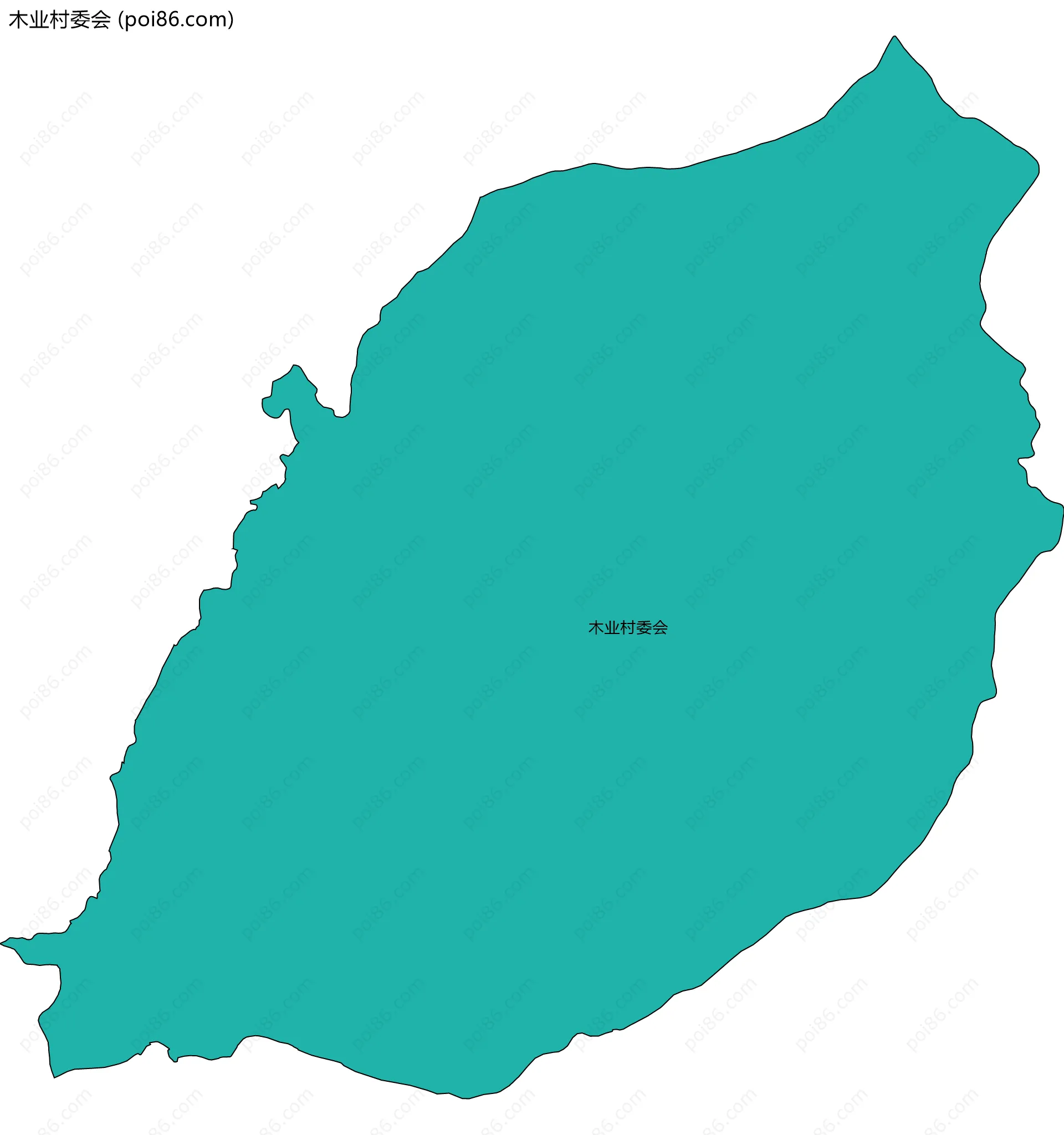 木业村委会边界地图
